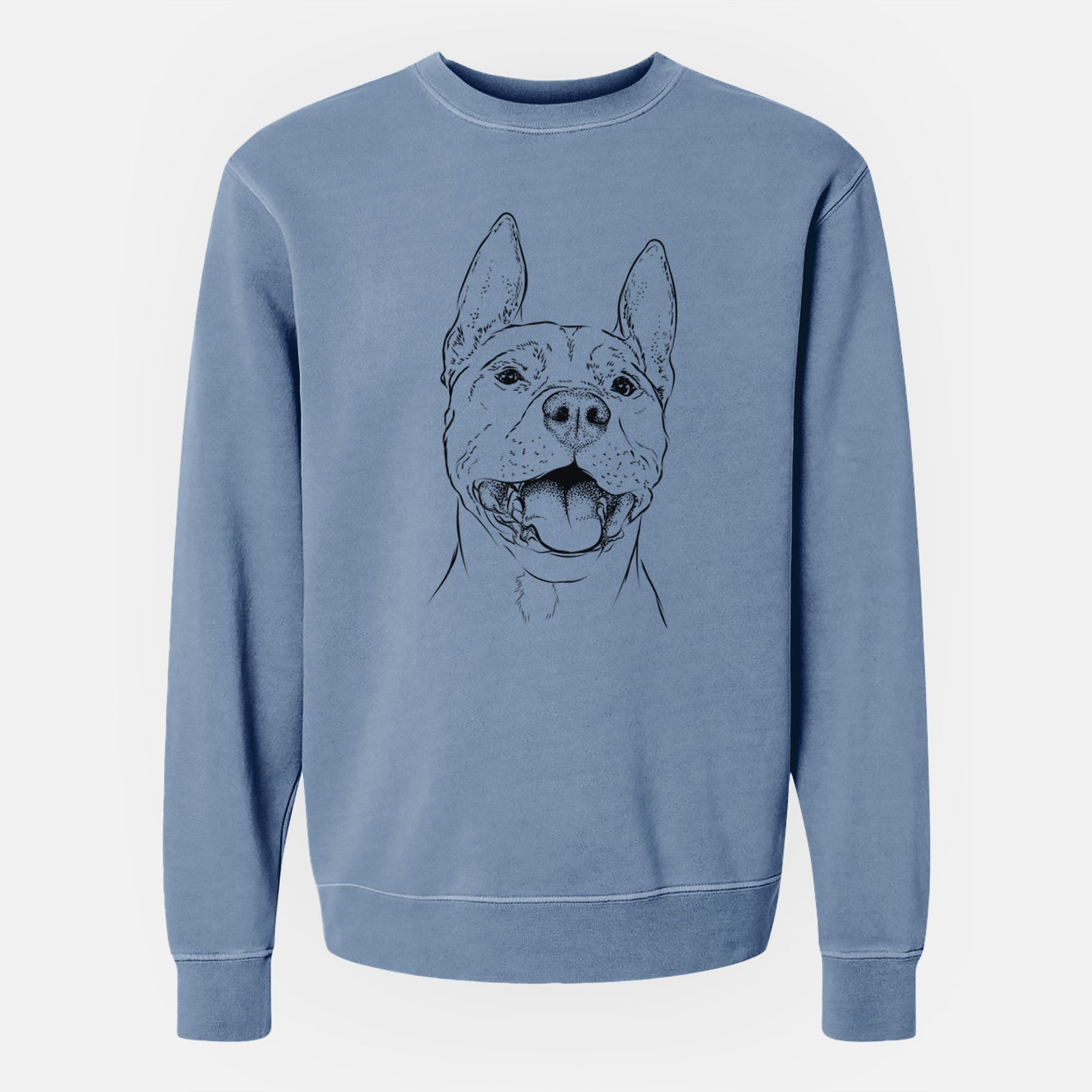 Bare Wally the Pitbull - Unisex Pigment Dyed Crew Sweatshirt