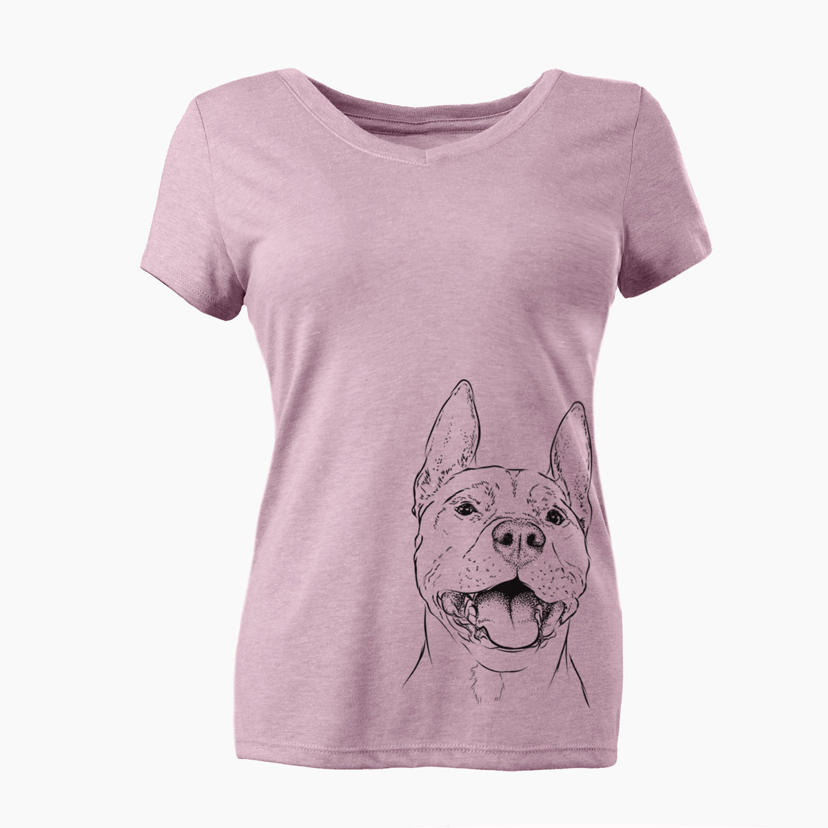 Bare Wally the Pitbull - Women's V-neck Shirt