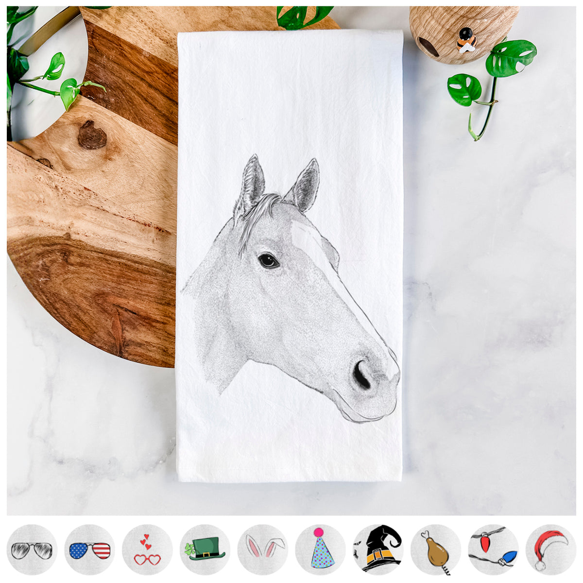 Westley the Horse Tea Towel