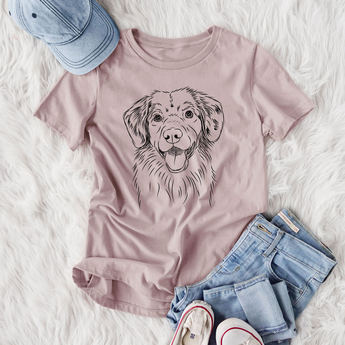 Bare Weston the Nova Scotia Duck Tolling Retriever - Women's Lightweight Relaxed Fit 100% Cotton Crewneck