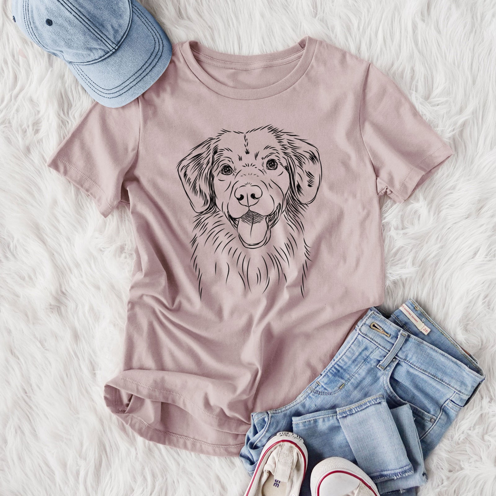 Bare Weston the Nova Scotia Duck Tolling Retriever - Women's Lightweight Relaxed Fit 100% Cotton Crewneck