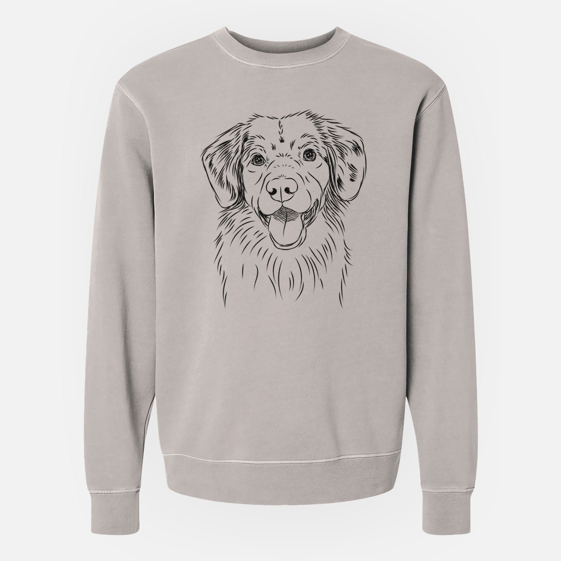 Bare Weston the Nova Scotia Duck Tolling Retriever - Unisex Pigment Dyed Crew Sweatshirt