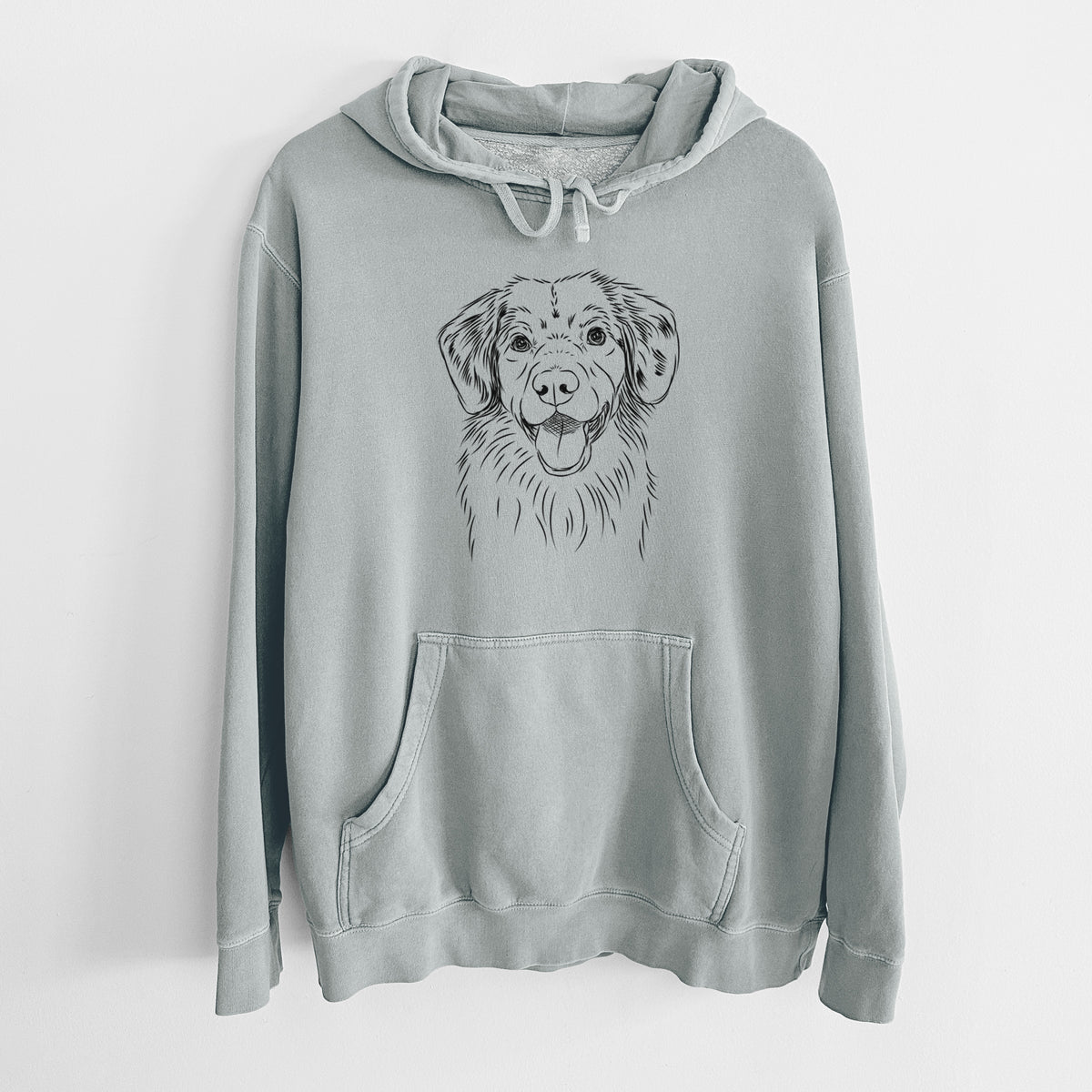 Bare Weston the Nova Scotia Duck Tolling Retriever - Unisex Pigment Dyed Hoodie