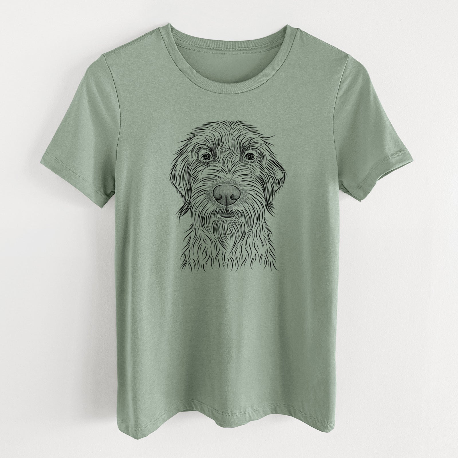 Bare Wilkins the Wirehaired Pointing Griffon - Women's Lightweight Relaxed Fit 100% Cotton Crewneck