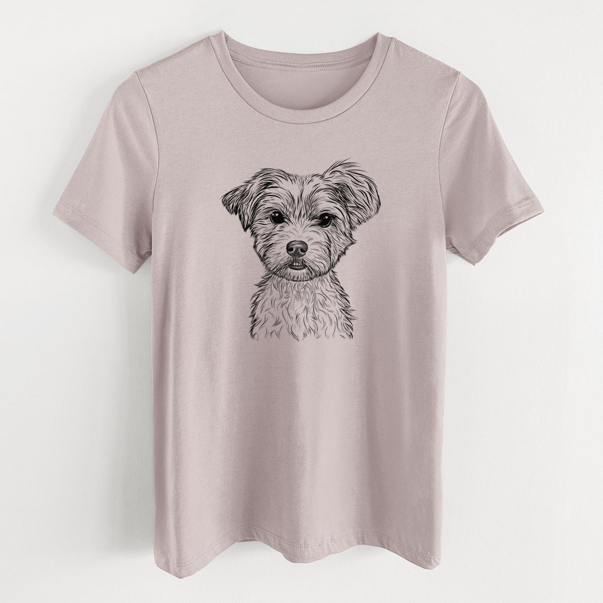 Bare William Mitchell Newman the Yorkshire Terrier - Women's Lightweight Relaxed Fit 100% Cotton Crewneck