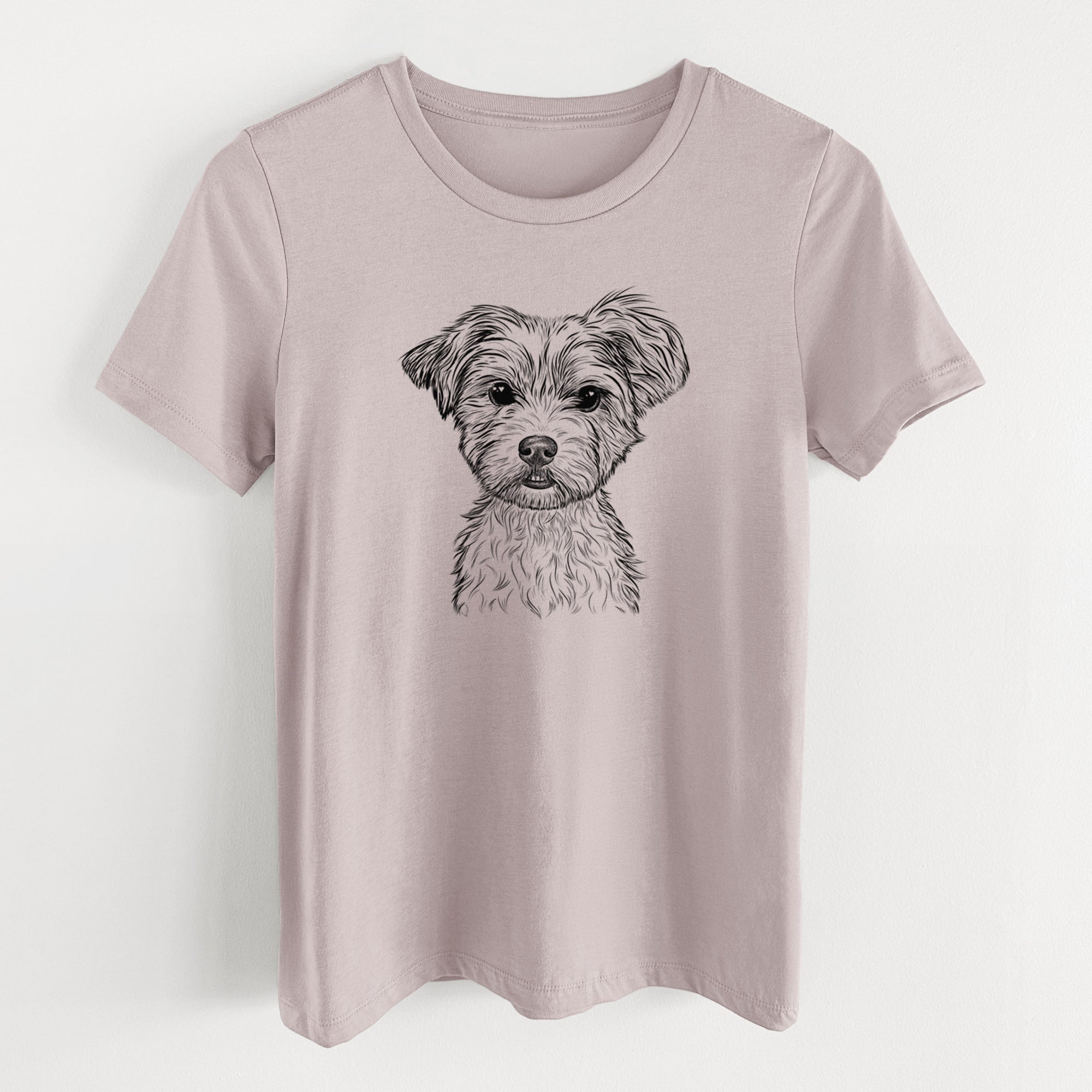 Bare William Mitchell Newman the Yorkshire Terrier - Women's Lightweight Relaxed Fit 100% Cotton Crewneck