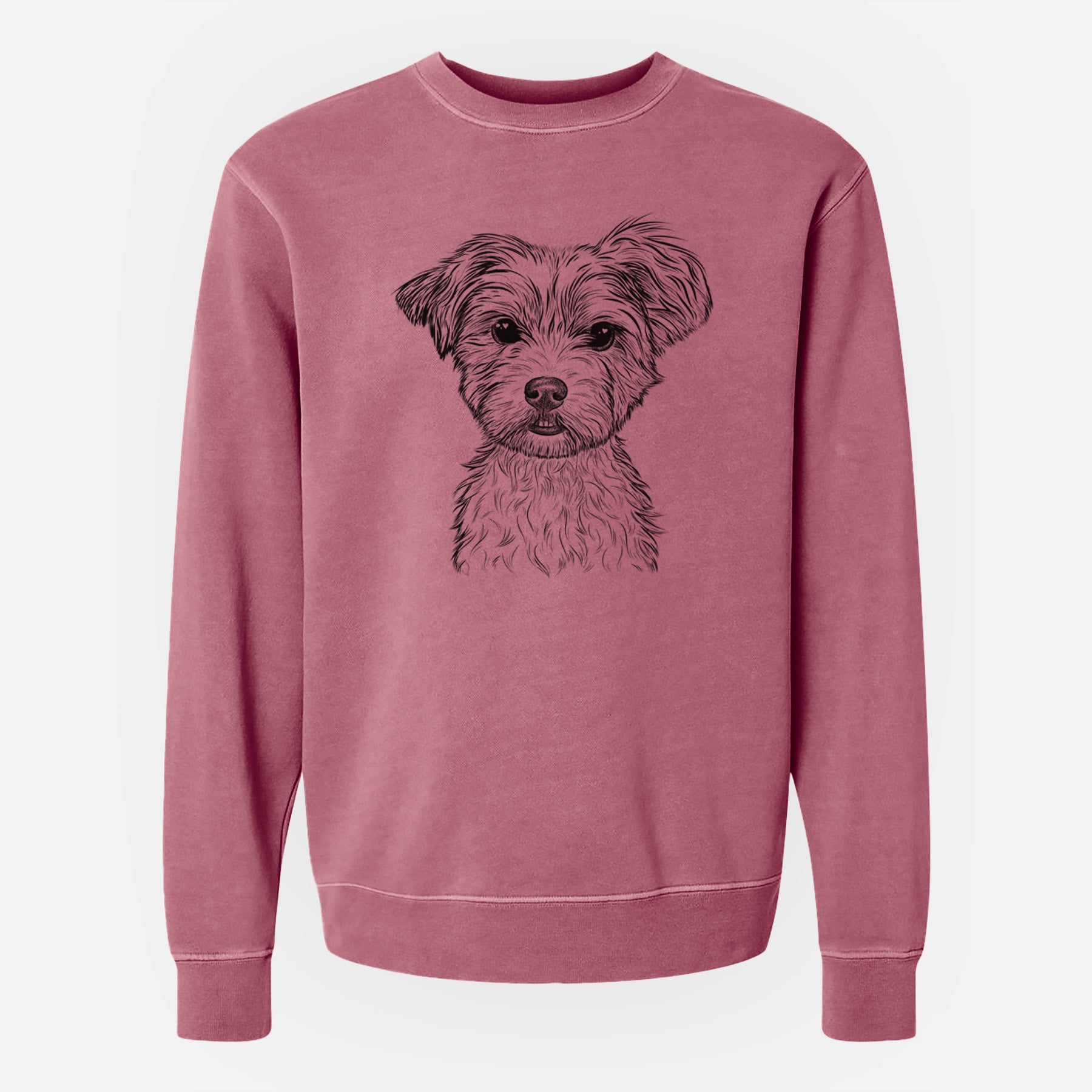 Bare William Mitchell Newman the Yorkshire Terrier - Unisex Pigment Dyed Crew Sweatshirt