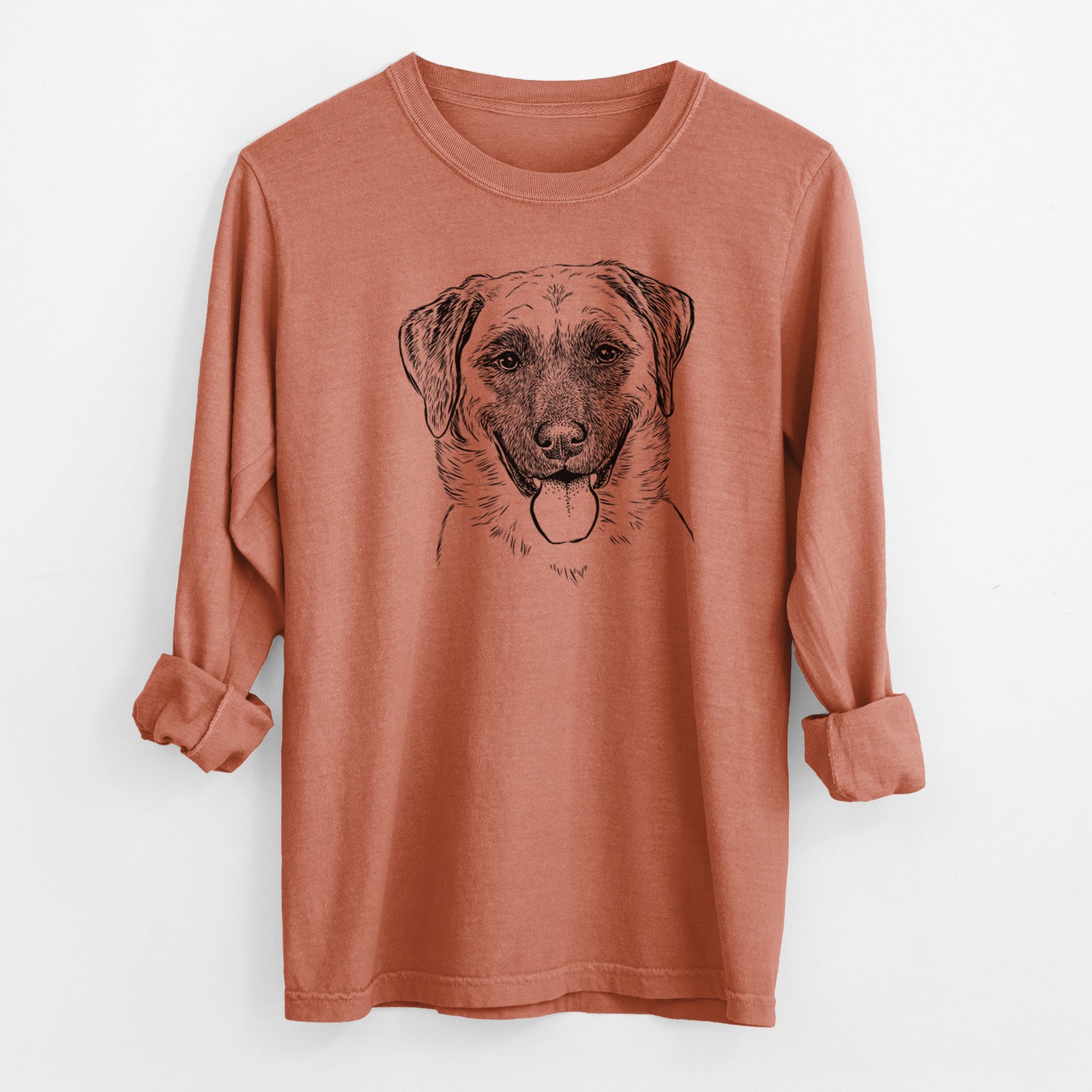 Bare Willow the Anatolian Shepherd - Men's Heavyweight 100% Cotton Long Sleeve