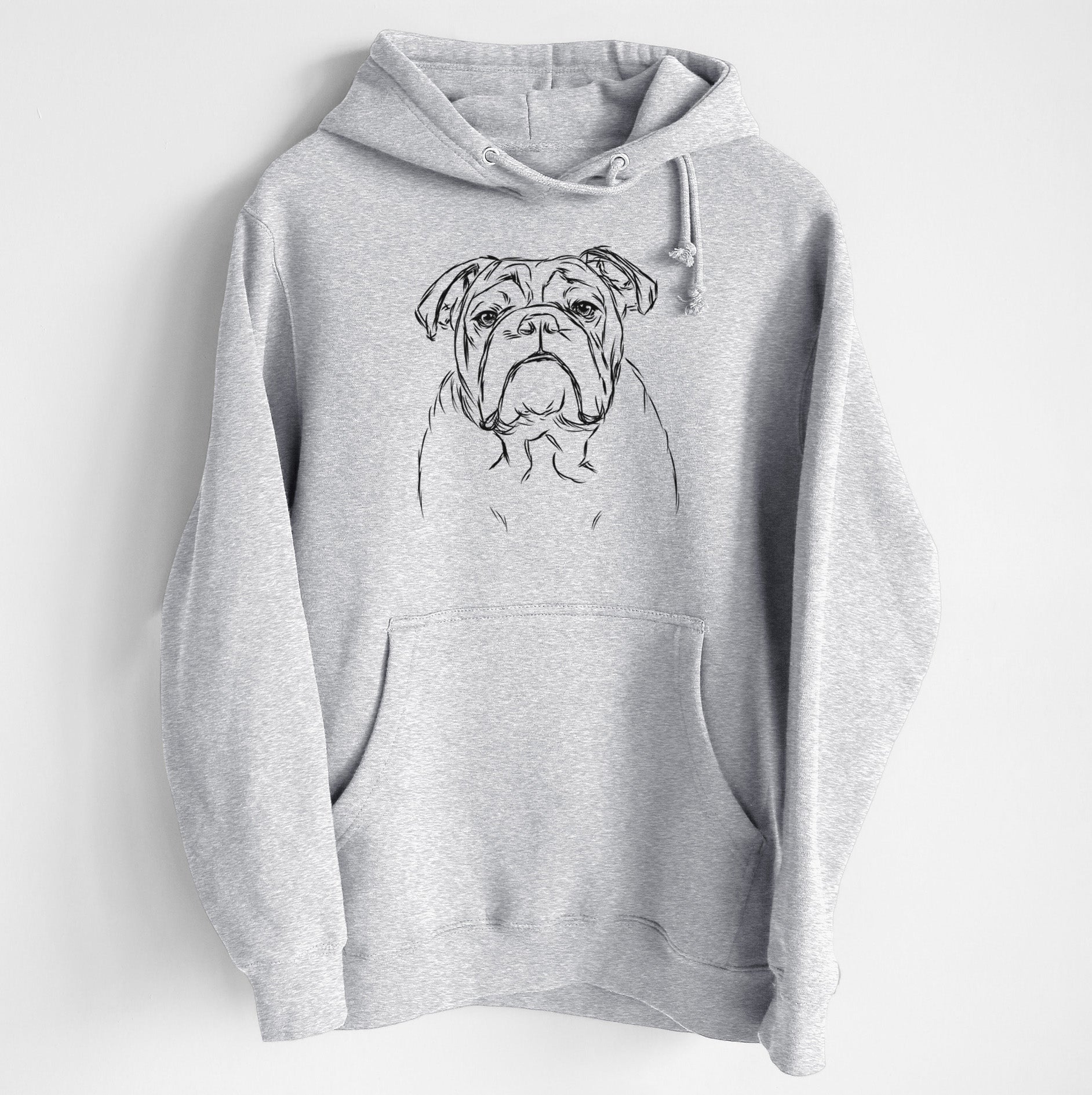 Winston the English Bulldog- Heavyweight Fleece Hoodie