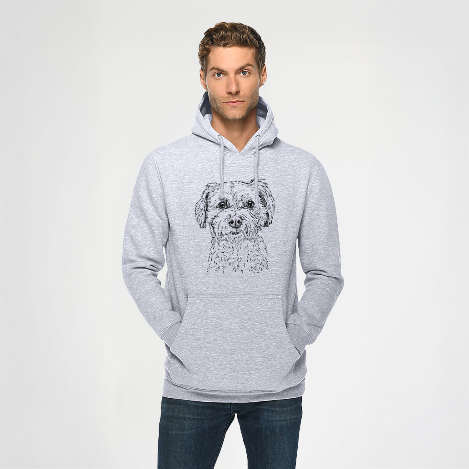 Wyatt the Coton de Tulear- Heavyweight Fleece Hoodie