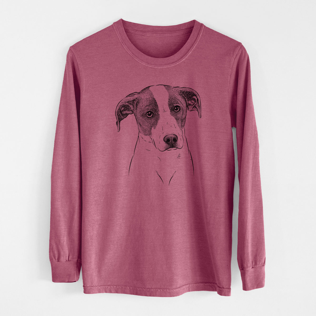 Bare Zephyr the Pointer Mix - Men's Heavyweight 100% Cotton Long Sleeve