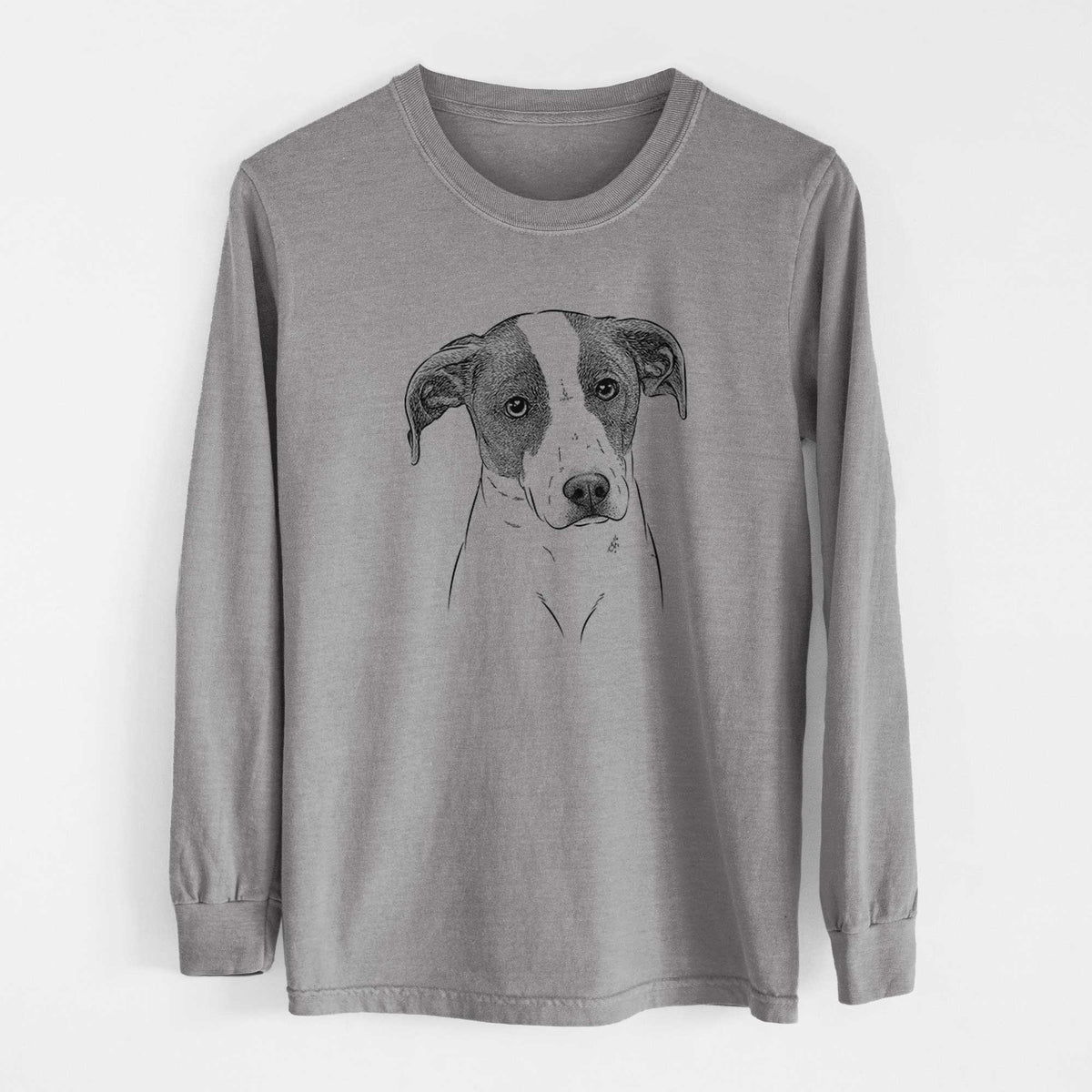 Bare Zephyr the Pointer Mix - Men's Heavyweight 100% Cotton Long Sleeve