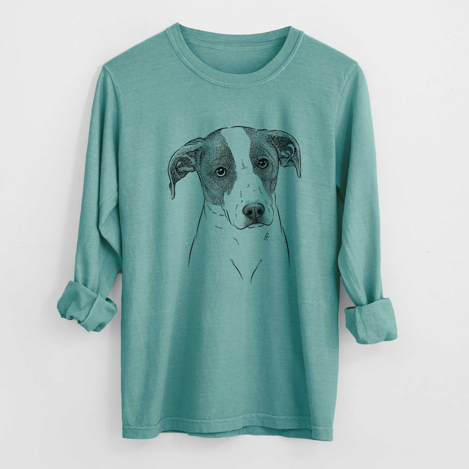 Bare Zephyr the Pointer Mix - Men's Heavyweight 100% Cotton Long Sleeve