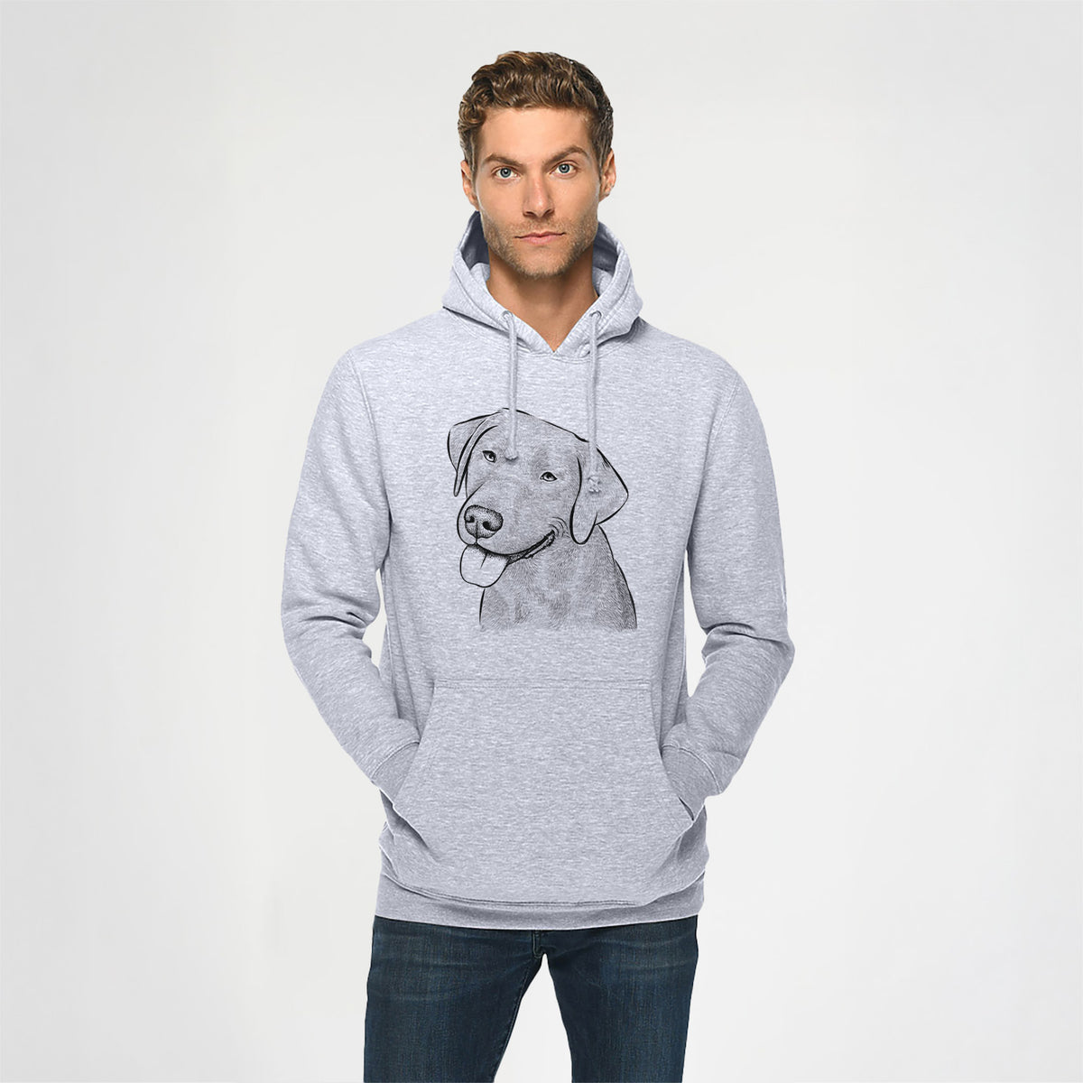 Zeppelin the Black Labrador- Heavyweight Fleece Hoodie