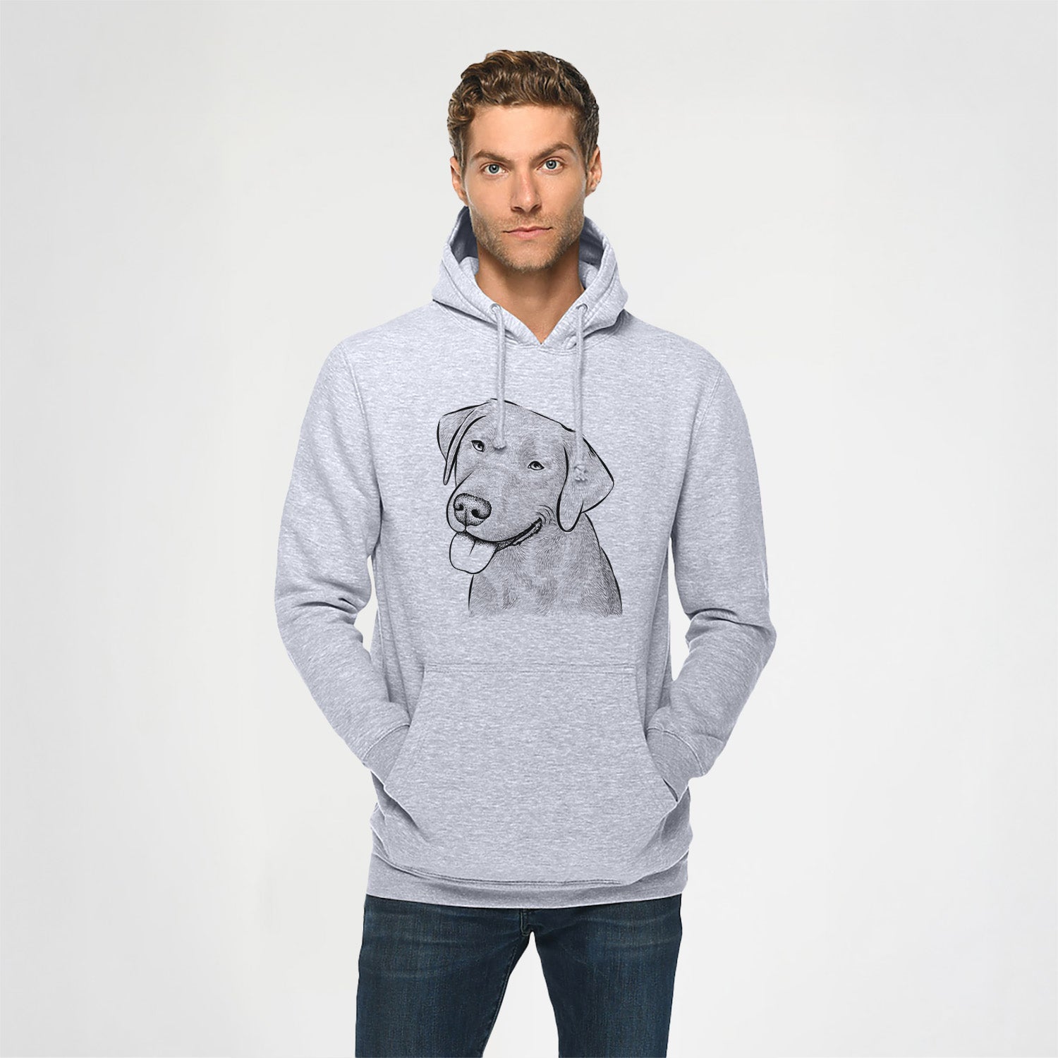 Zeppelin the Black Labrador- Heavyweight Fleece Hoodie