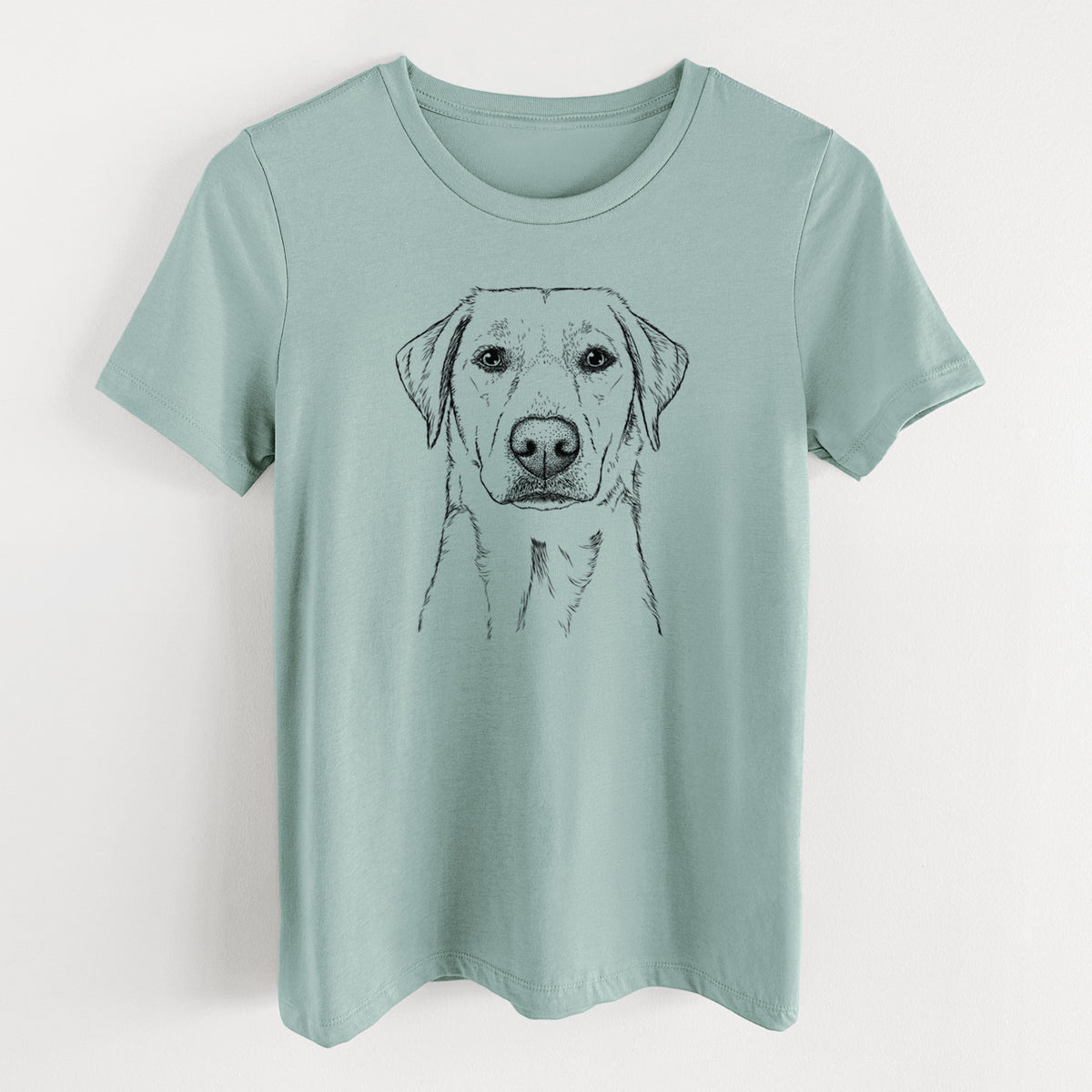 Bare Zoe the Yellow Lab - Women's Lightweight Relaxed Fit 100% Cotton Crewneck