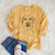 Bare Zoe the Yellow Lab - Men's Heavyweight 100% Cotton Long Sleeve