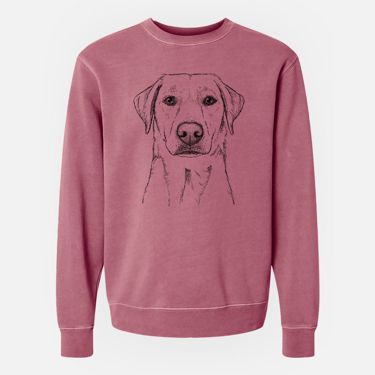 Bare Zoe the Yellow Lab - Unisex Pigment Dyed Crew Sweatshirt