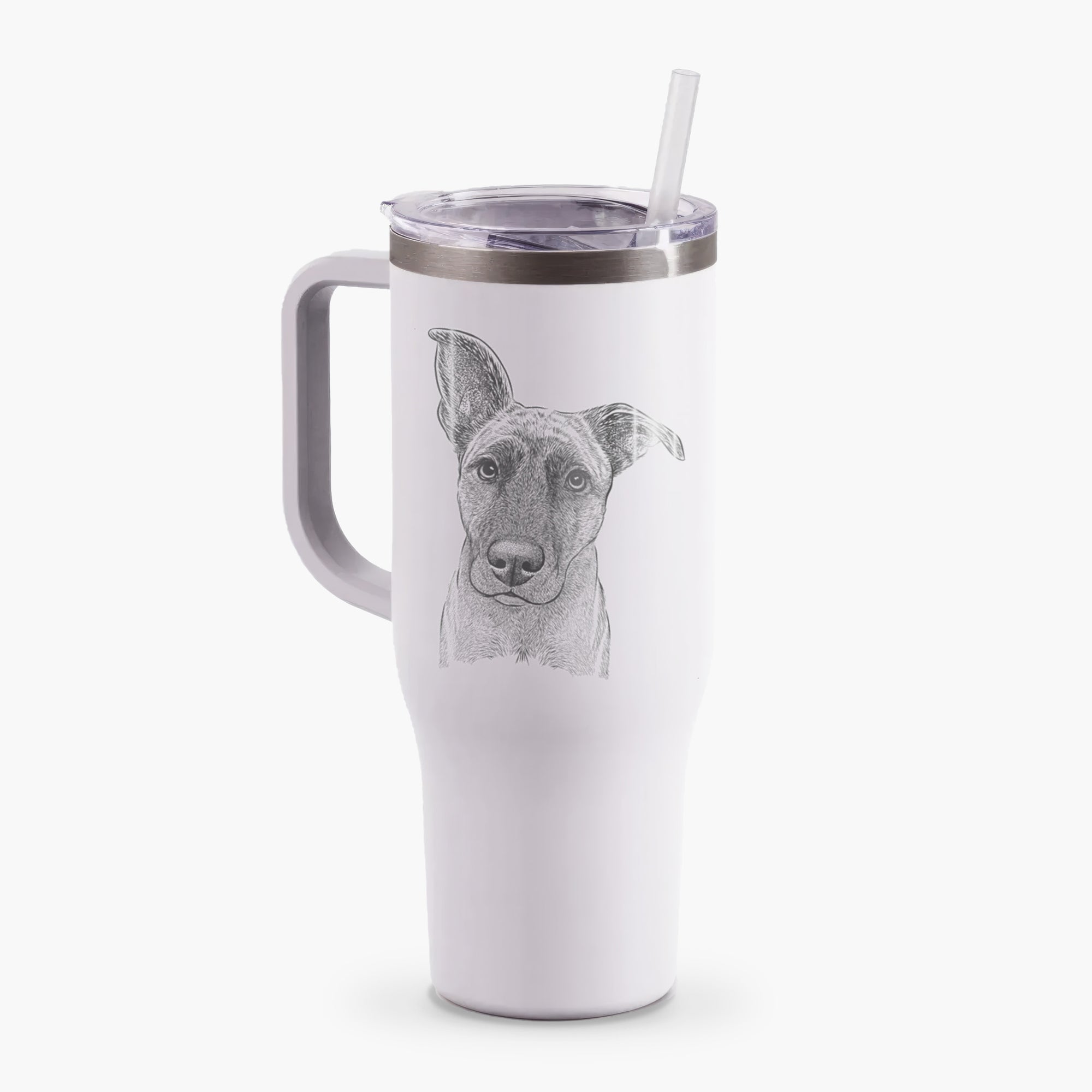 Zoey the Mixed Breed - 40oz Tumbler with Handle