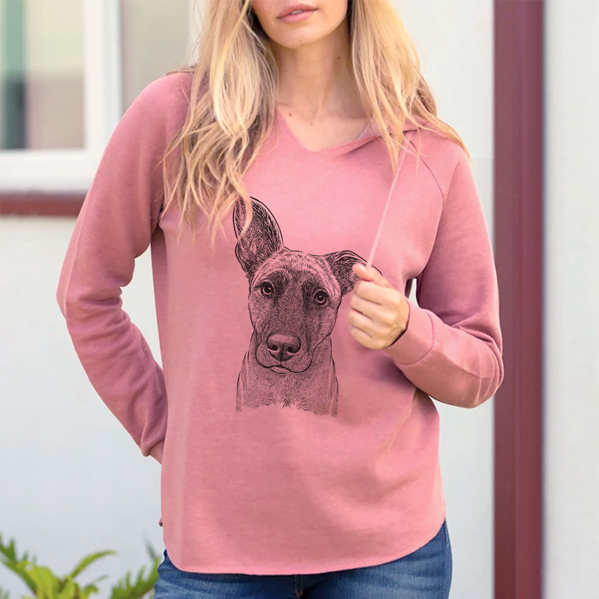 Bare Zoey the Mixed Breed - Cali Wave Hooded Sweatshirt