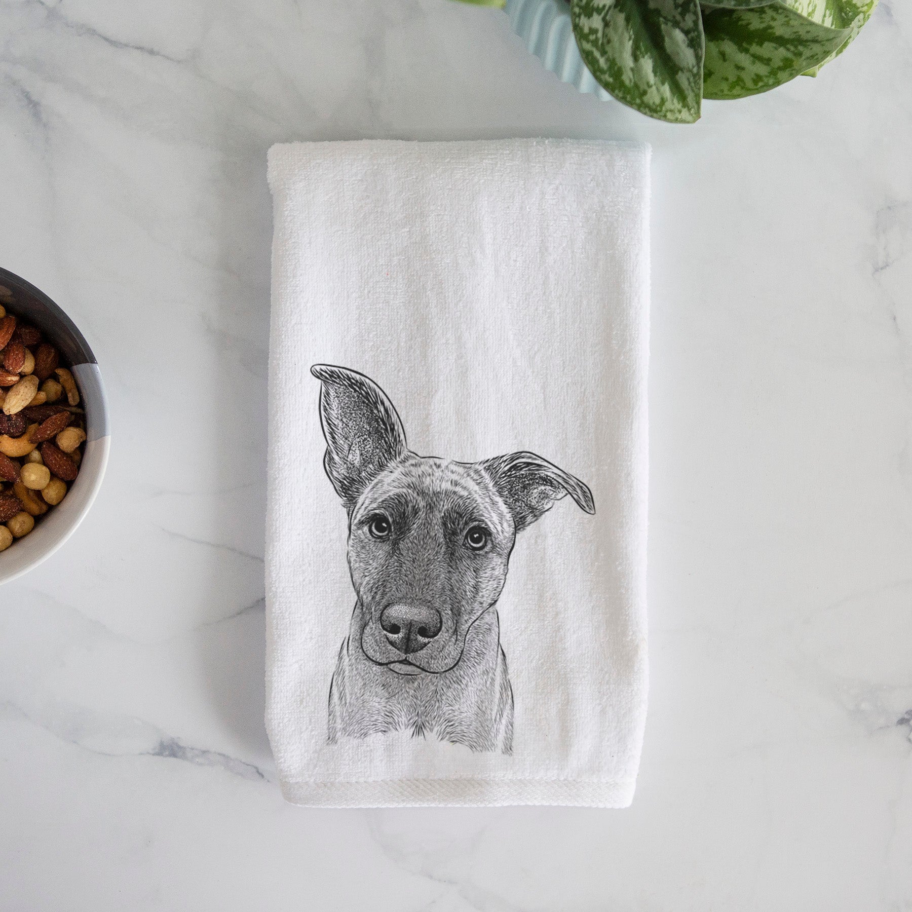 Zoey the Mixed Breed Premium Hand Towel