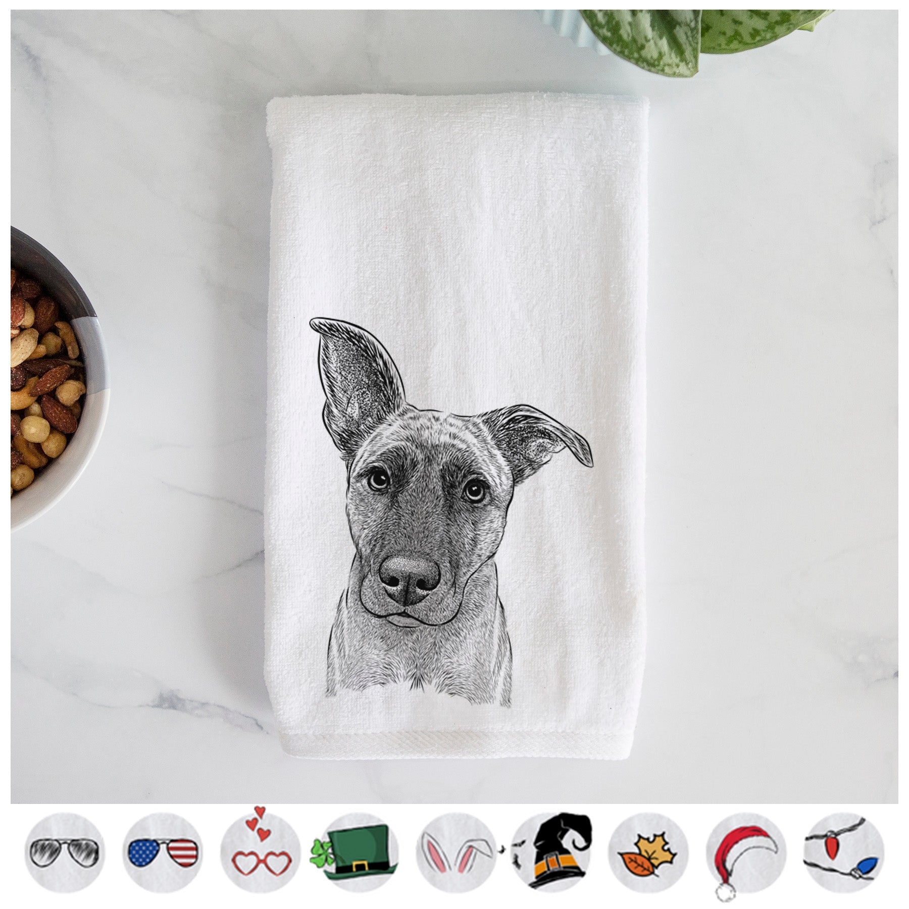 Zoey the Mixed Breed Premium Hand Towel