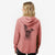 Zoey the Mixed Breed - Women's Cali Wave Zip-Up Sweatshirt