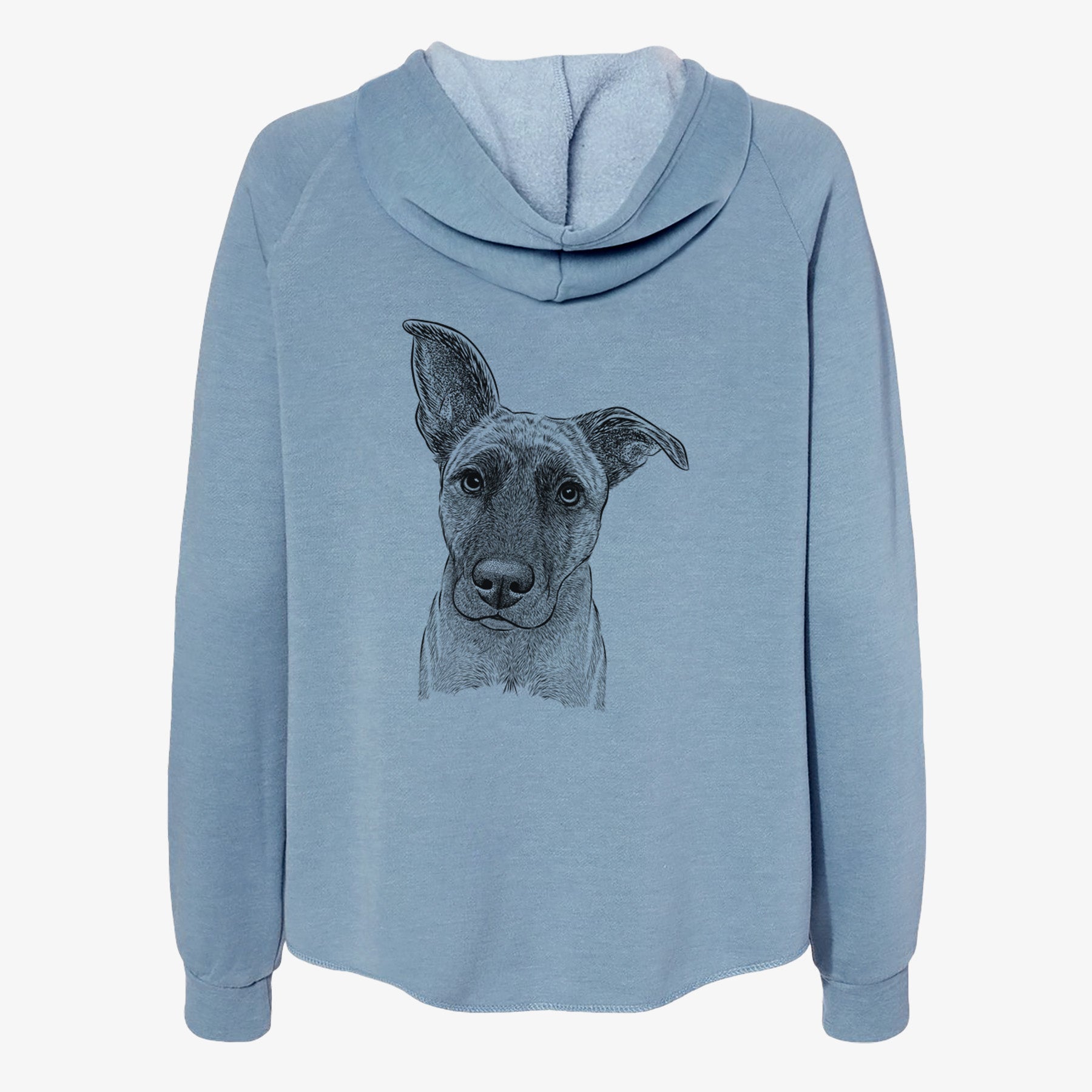 Zoey the Mixed Breed - Women's Cali Wave Zip-Up Sweatshirt