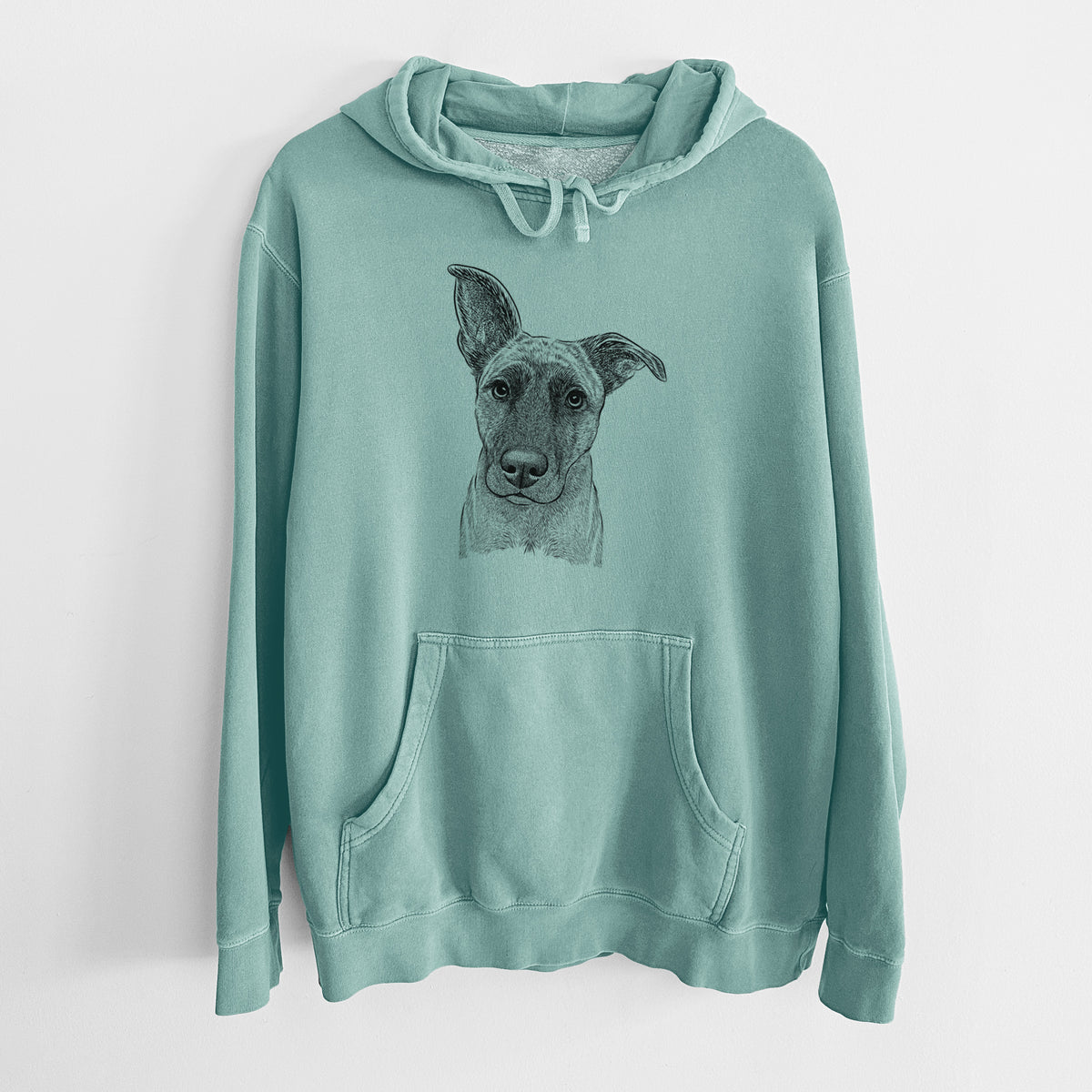 Bare Zoey the Mixed Breed - Unisex Pigment Dyed Hoodie
