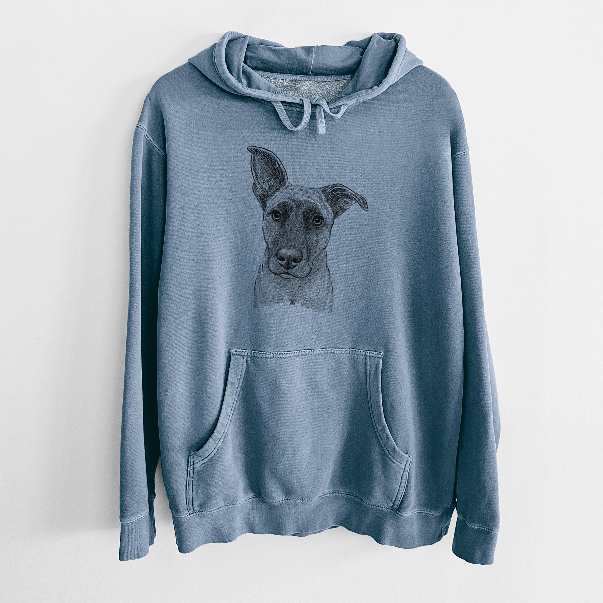 Bare Zoey the Mixed Breed - Unisex Pigment Dyed Hoodie