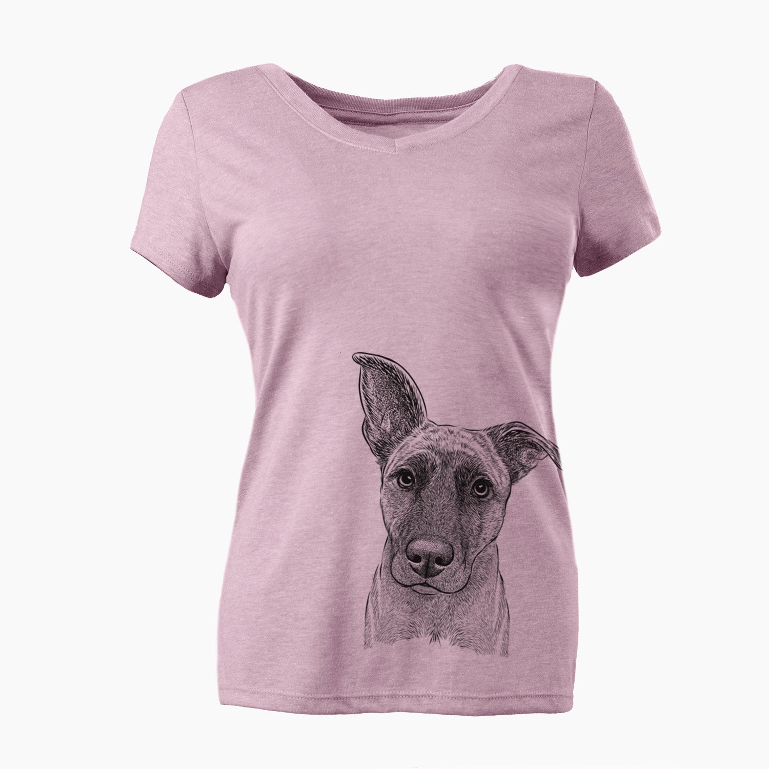 Bare Zoey the Mixed Breed - Women's V-neck Shirt