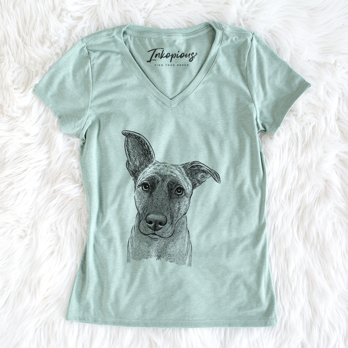 Bare Zoey the Mixed Breed - Women&#39;s V-neck Shirt