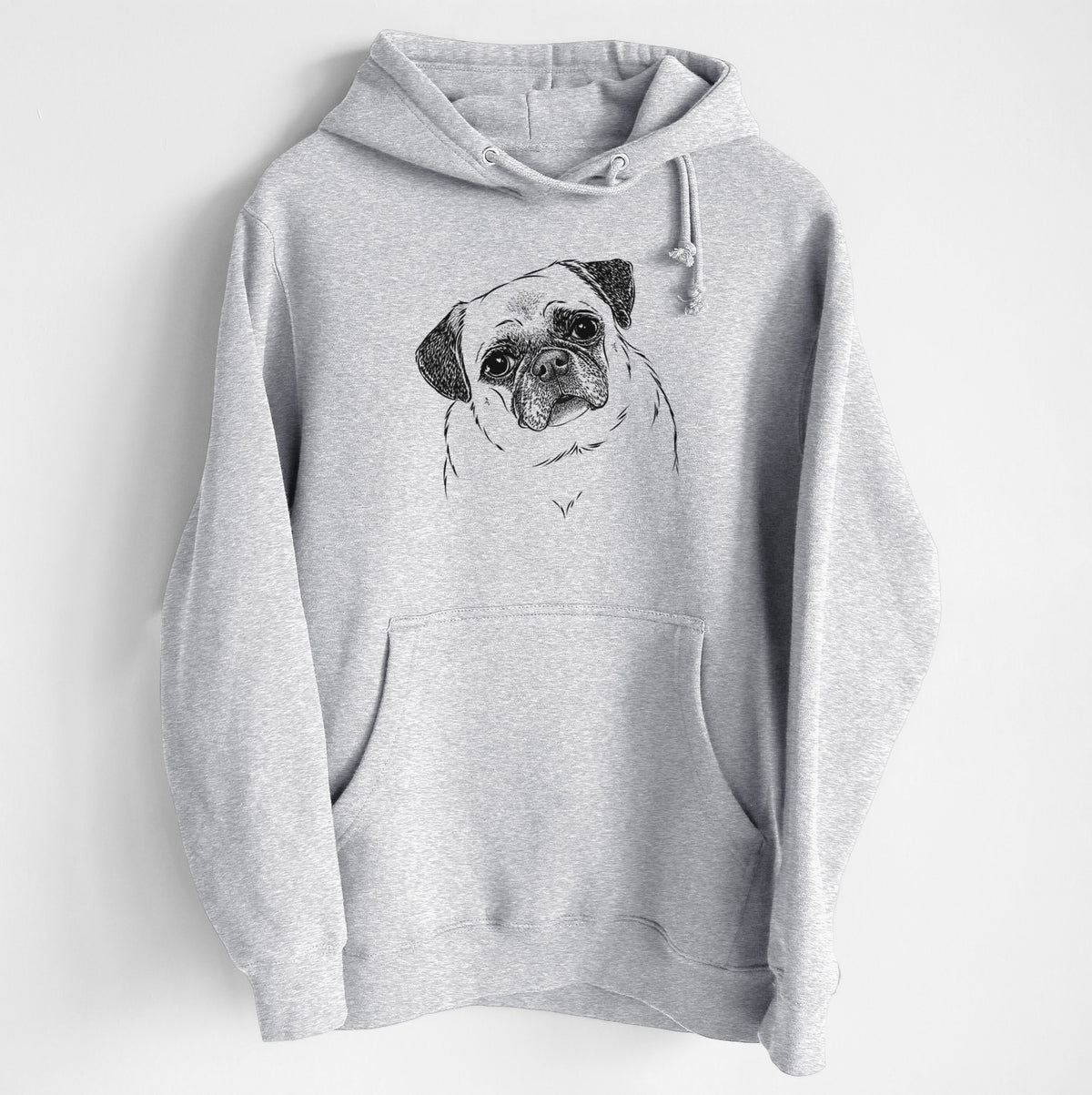 Zoey the Pug- Heavyweight Fleece Hoodie