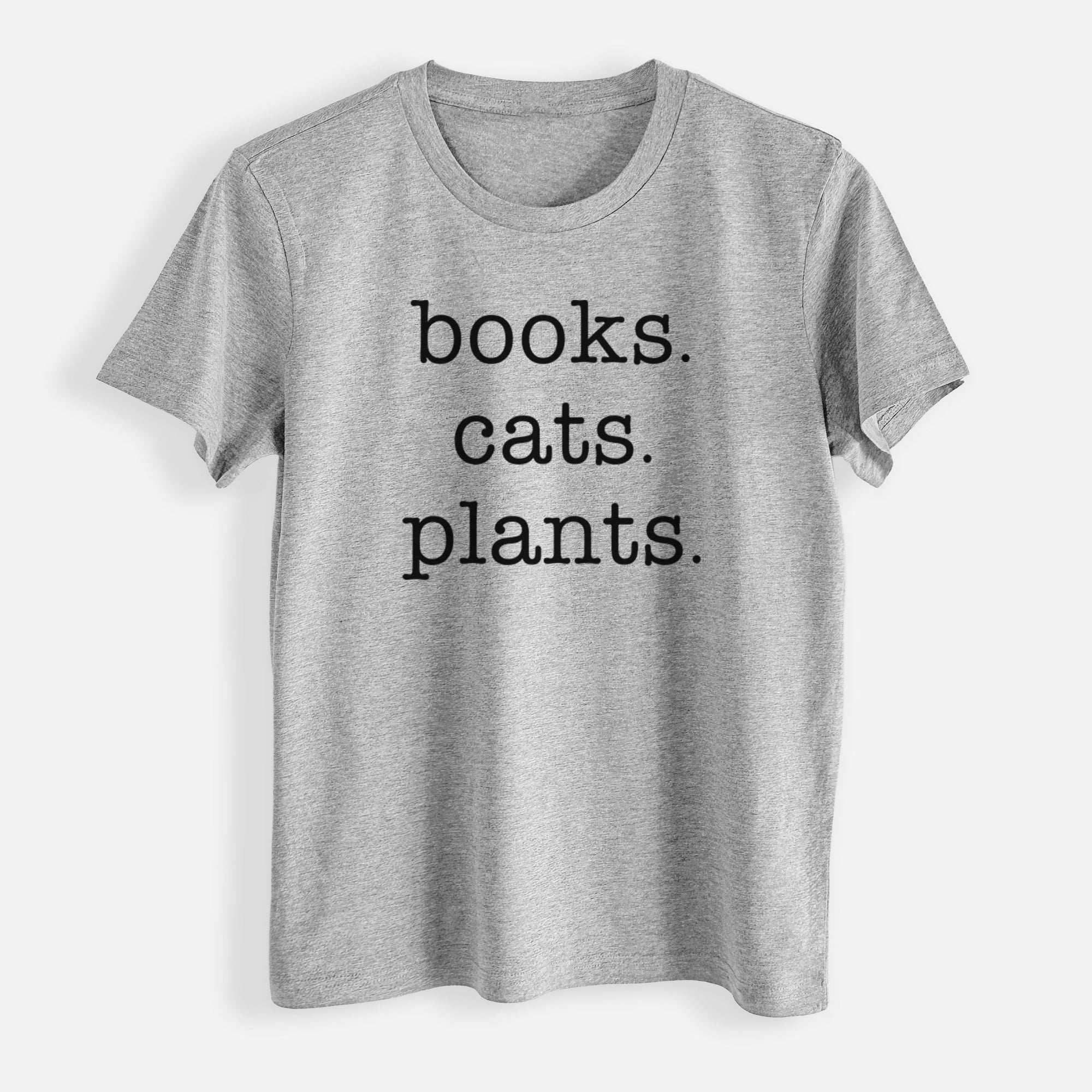 books. cats. plants. - Womens Everyday Maple Tee