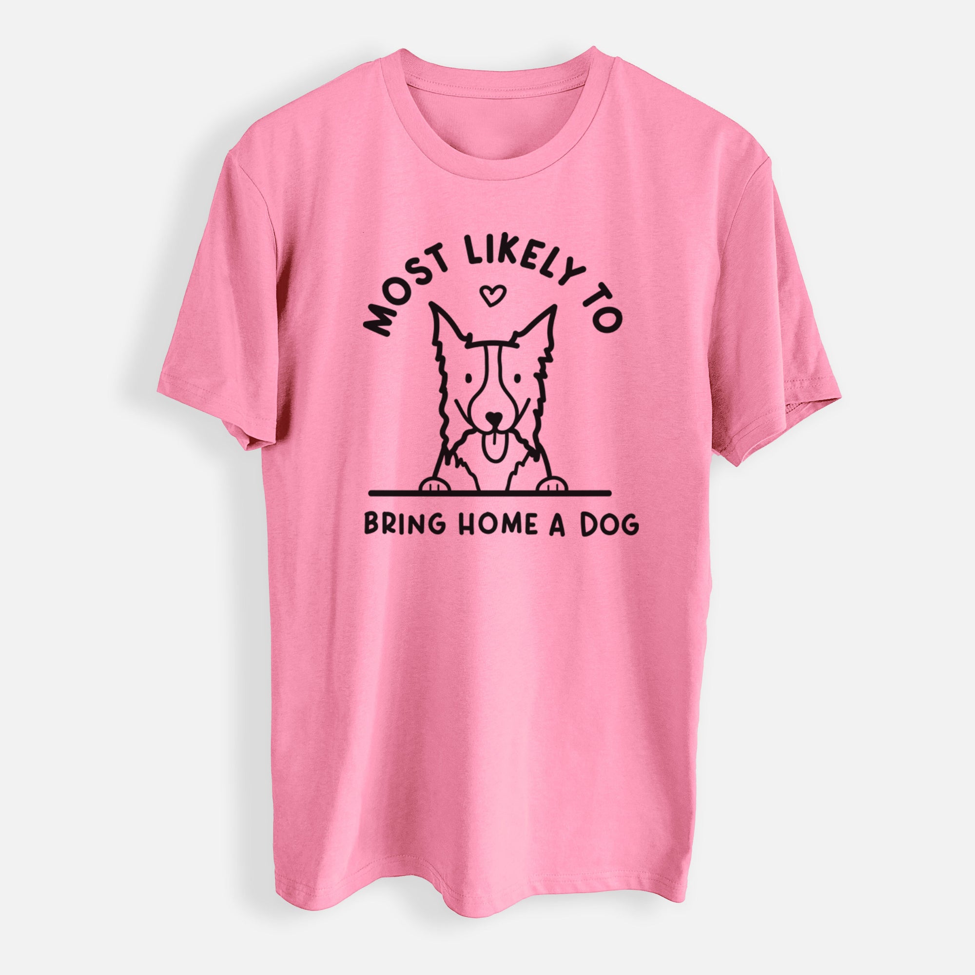 Most Likely to Bring Home a Dog - Border Collie - Mens Everyday Staple Tee