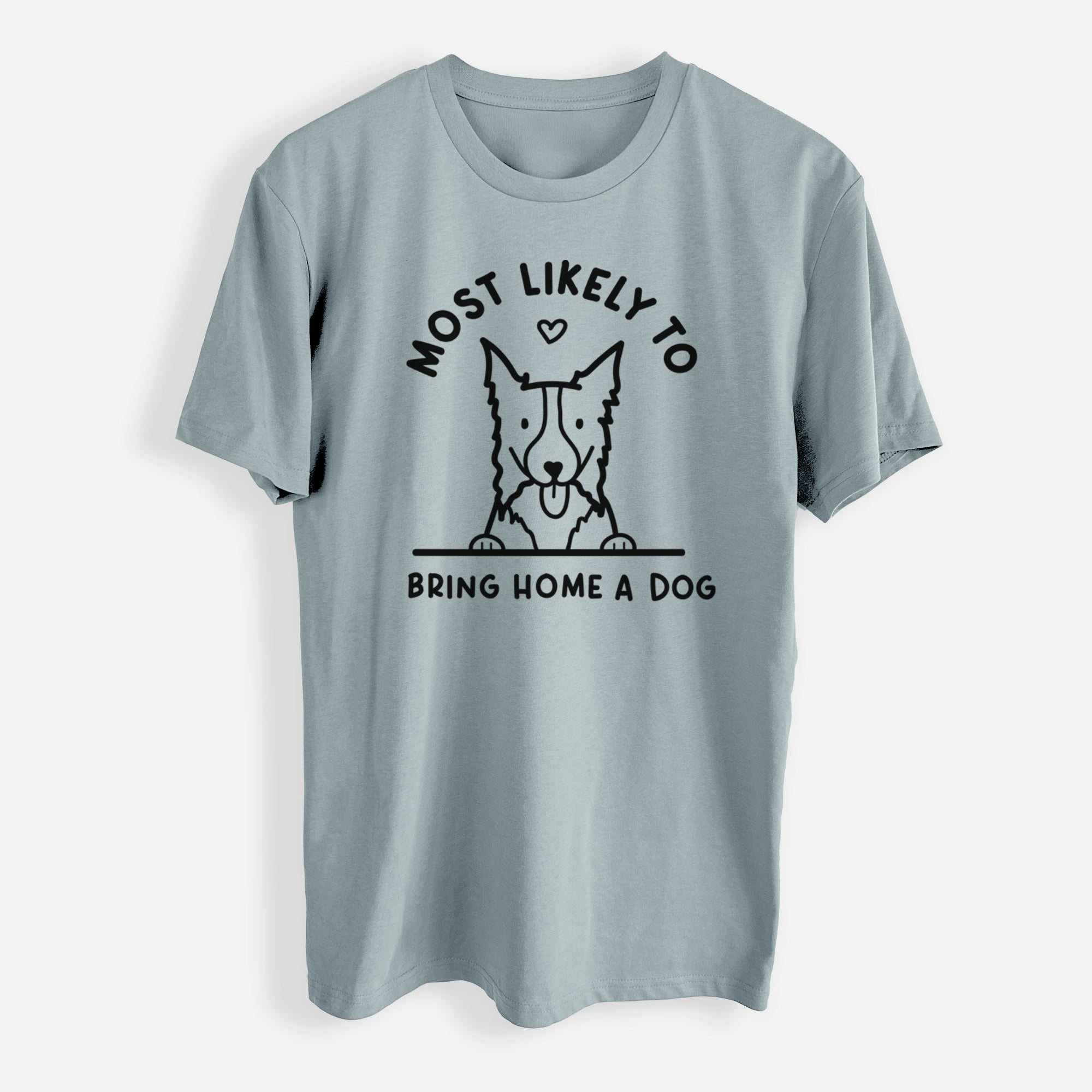 Most Likely to Bring Home a Dog - Border Collie - Mens Everyday Staple Tee