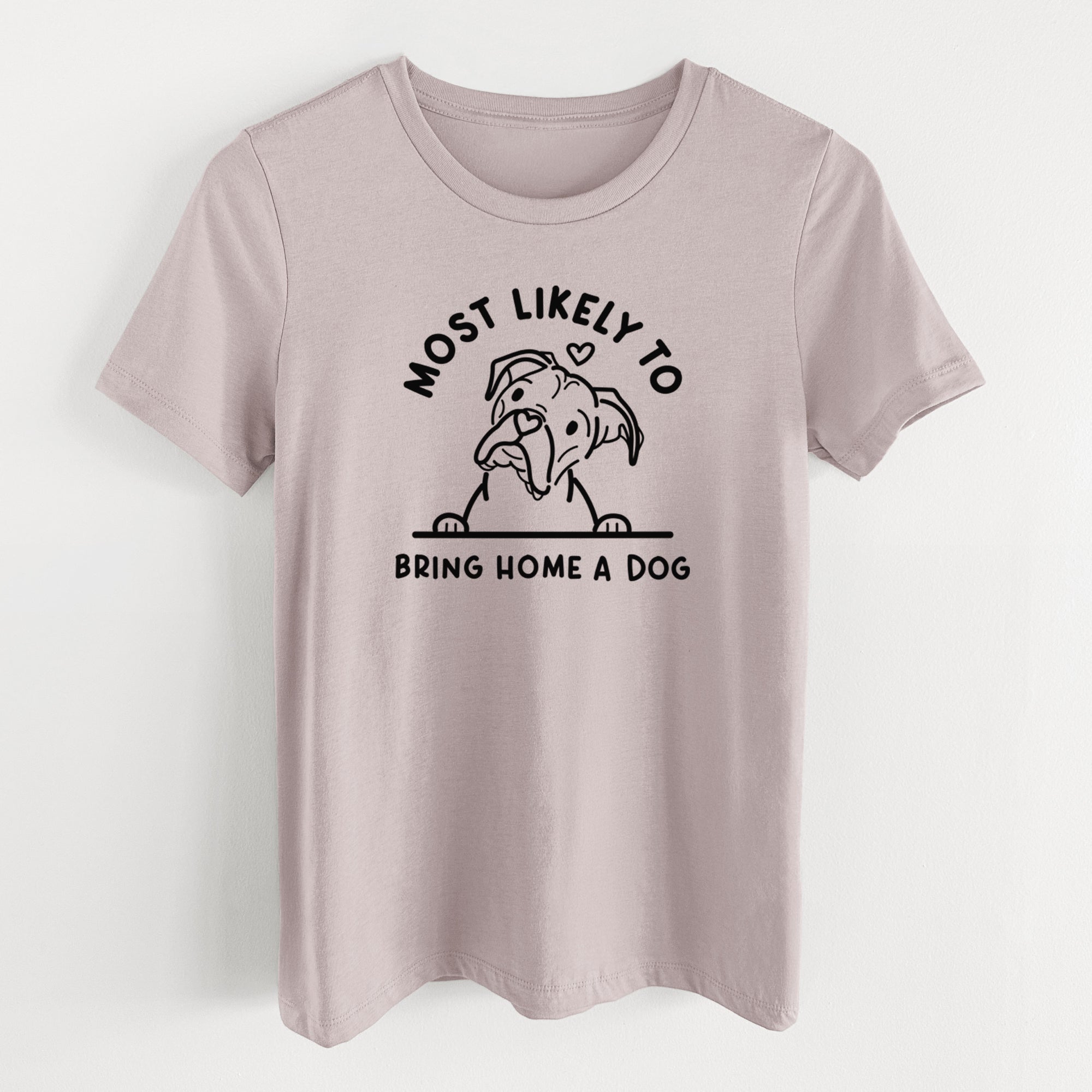 Most Likely to Bring Home a Dog - Boxer - Women's Lightweight Relaxed Fit 100% Cotton Crewneck