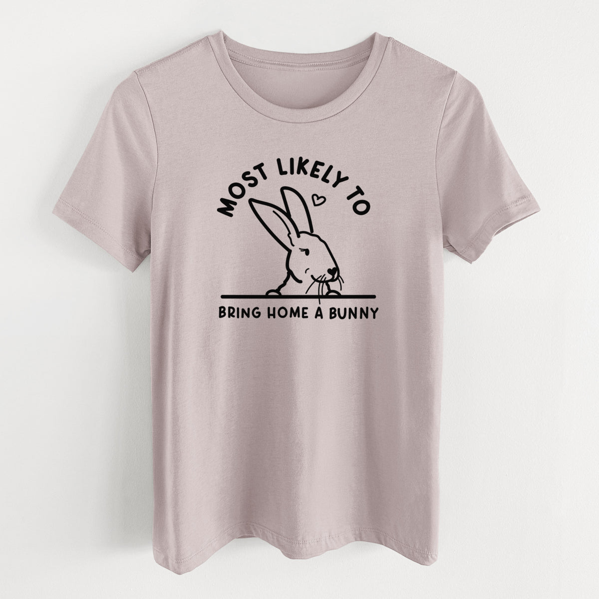 Most Likely to Bring Home a Bunny - Women's Lightweight Relaxed Fit 100% Cotton Crewneck