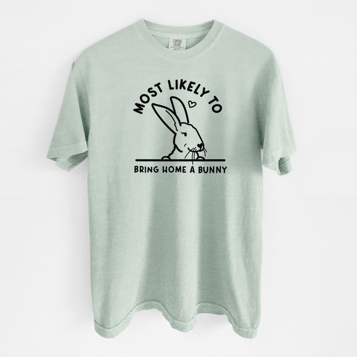 Most Likely to Bring Home a Bunny - Unisex Comfort Colors Garment-Dyed Heavyweight T-shirt in Bay