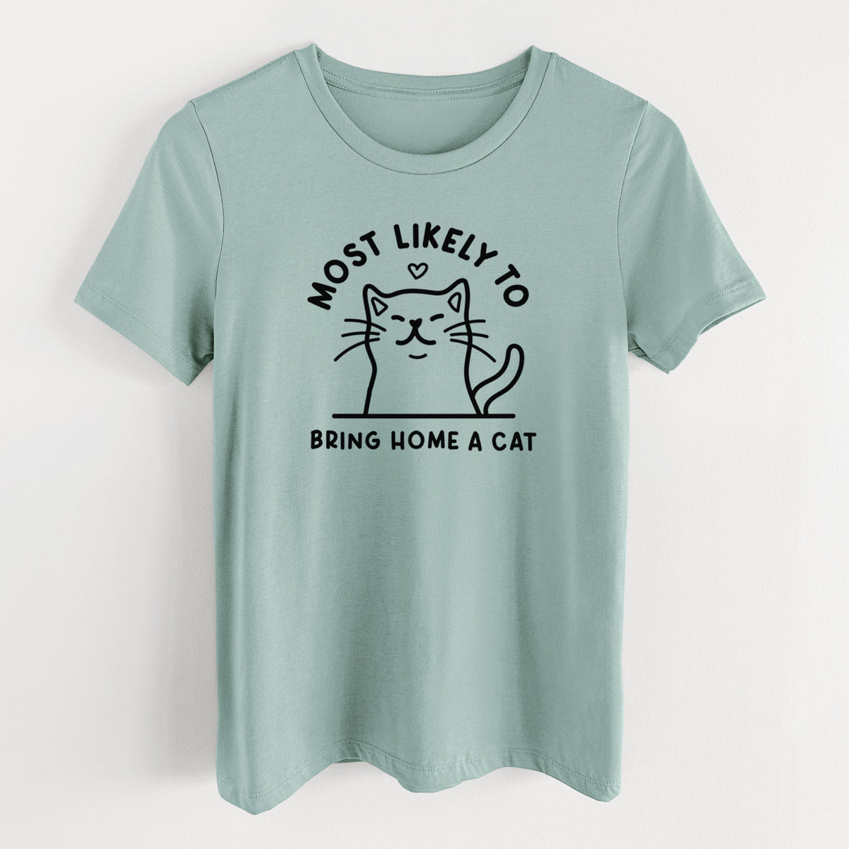 Most Likely to Bring Home a Cat - Women's Lightweight Relaxed Fit 100% Cotton Crewneck