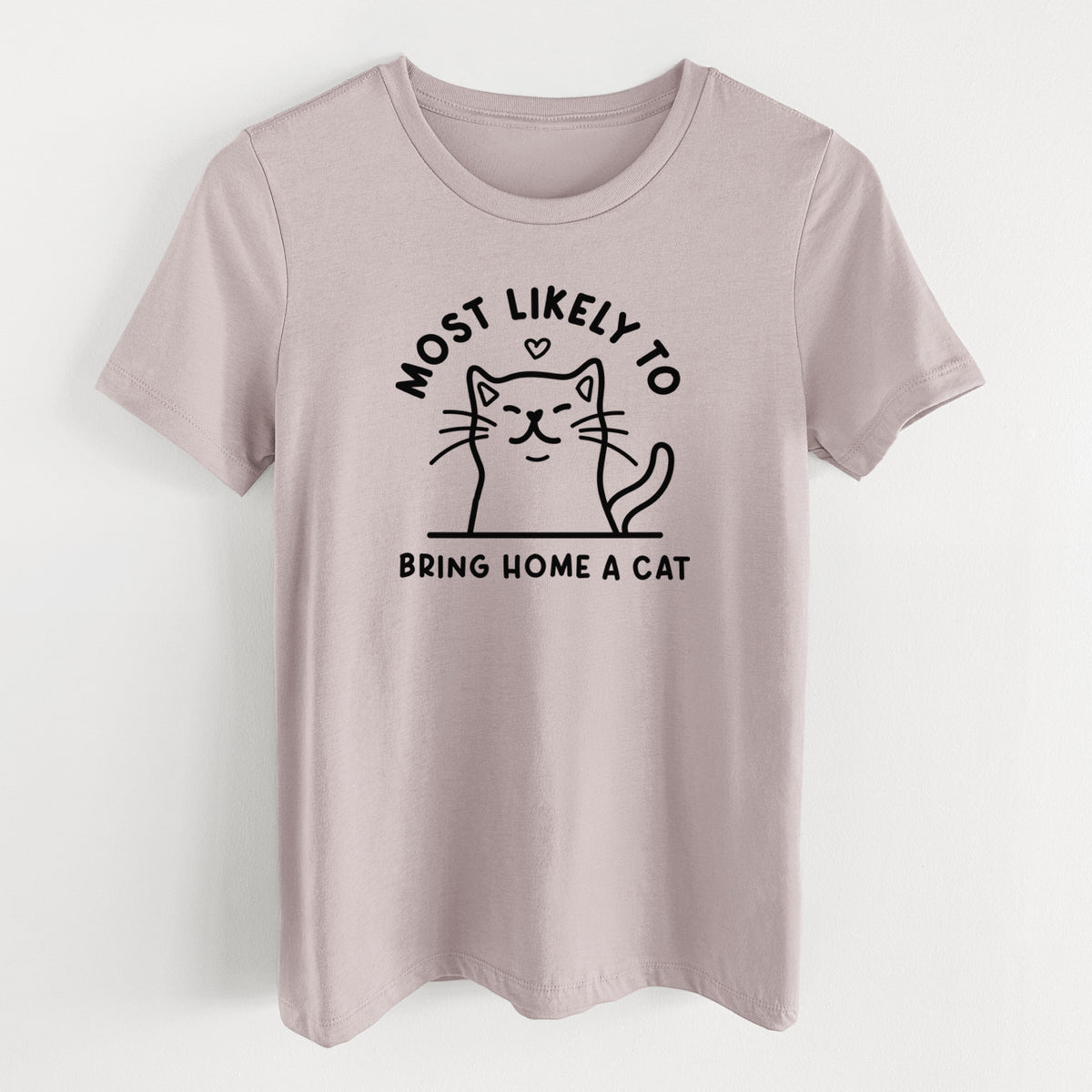 Most Likely to Bring Home a Cat - Women's Lightweight Relaxed Fit 100% Cotton Crewneck