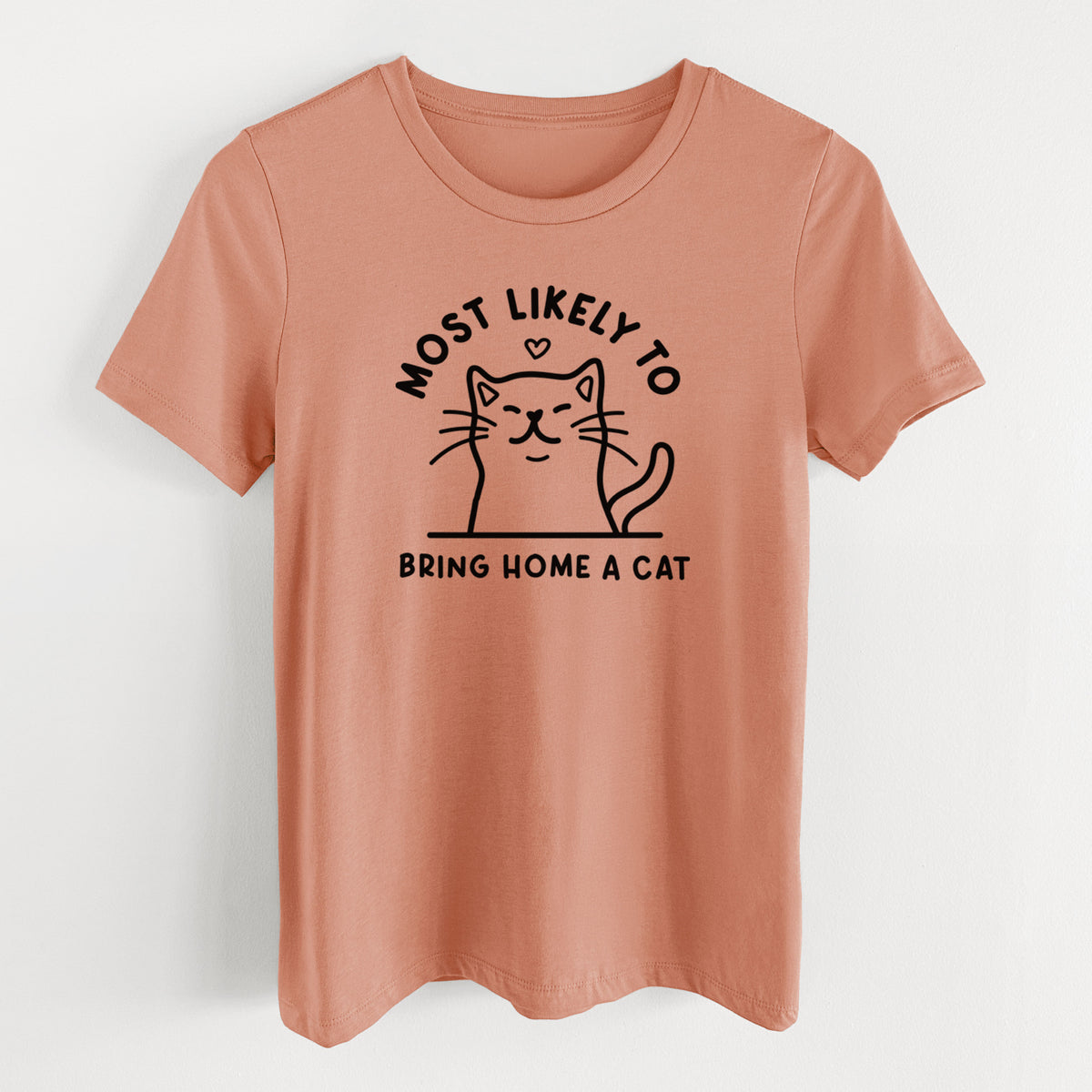 Most Likely to Bring Home a Cat - Women's Lightweight Relaxed Fit 100% Cotton Crewneck