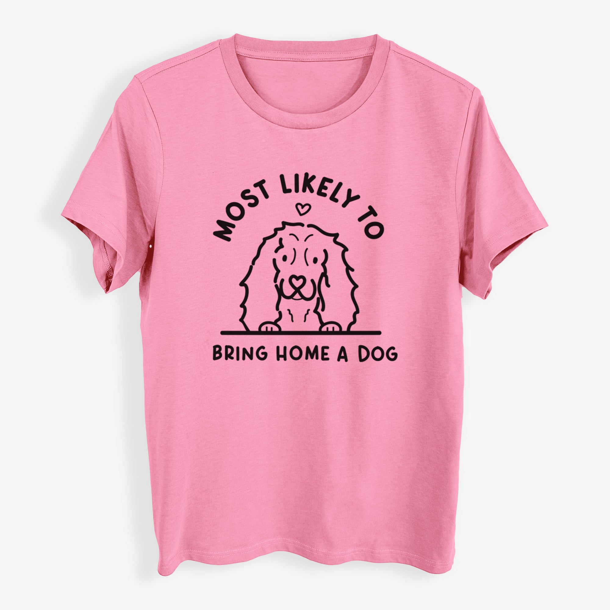 Most Likely to Bring Home a Dog - Cocker Spaniel - Womens Everyday Maple Tee