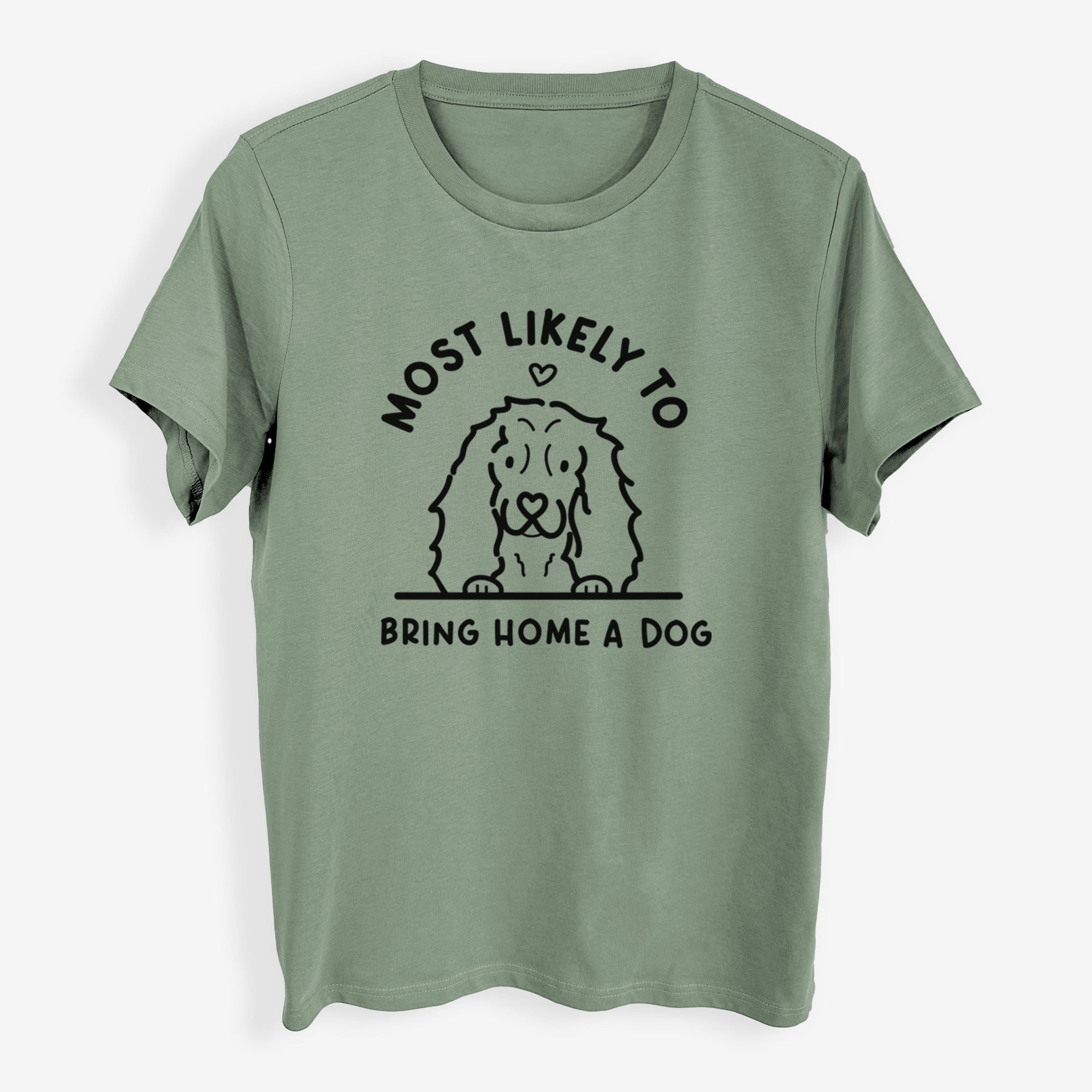 Most Likely to Bring Home a Dog - Cocker Spaniel - Womens Everyday Maple Tee