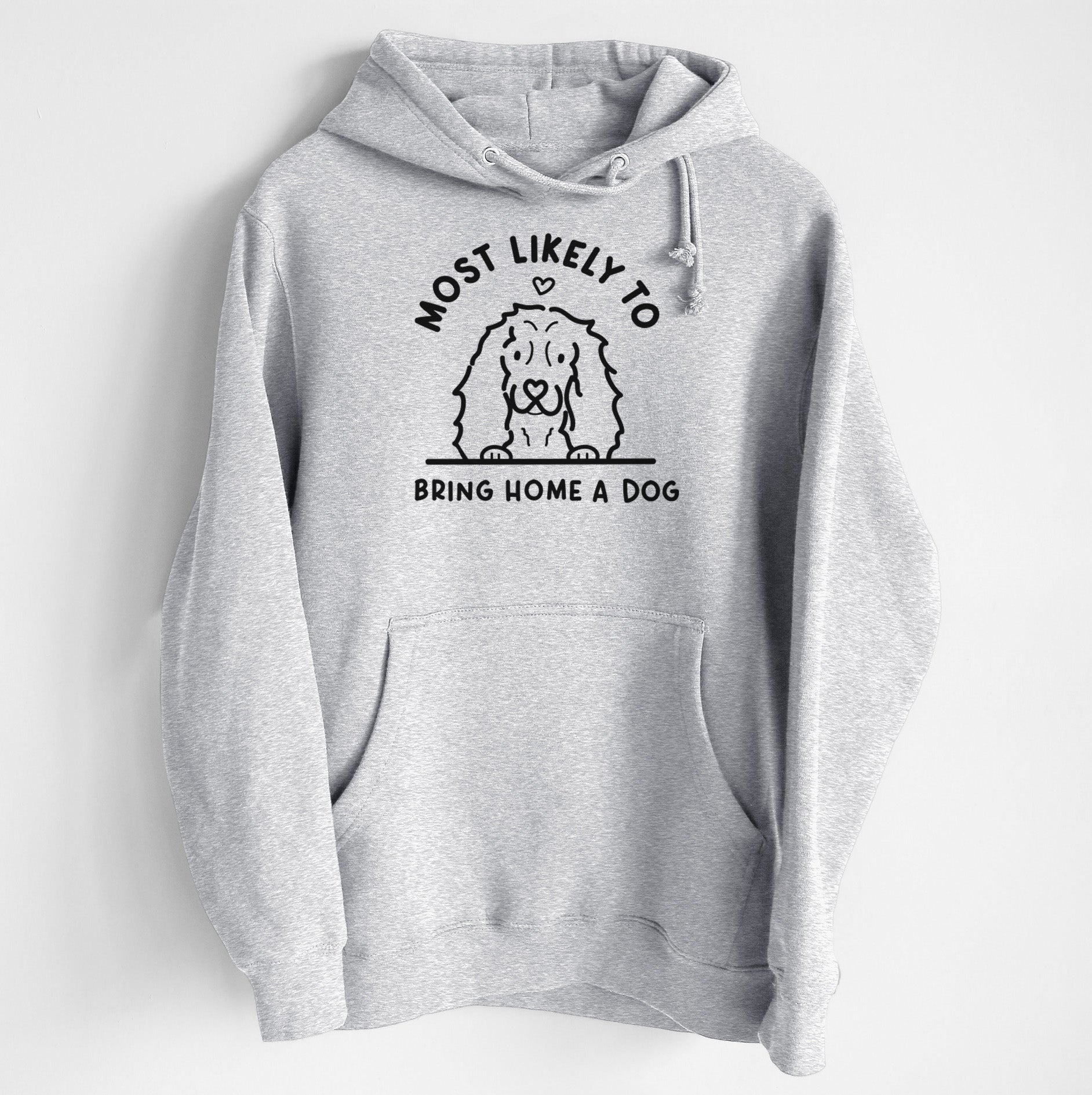 Most Likely to Bring Home a Dog - Cocker Spaniel - Heavyweight Fleece Hoodie