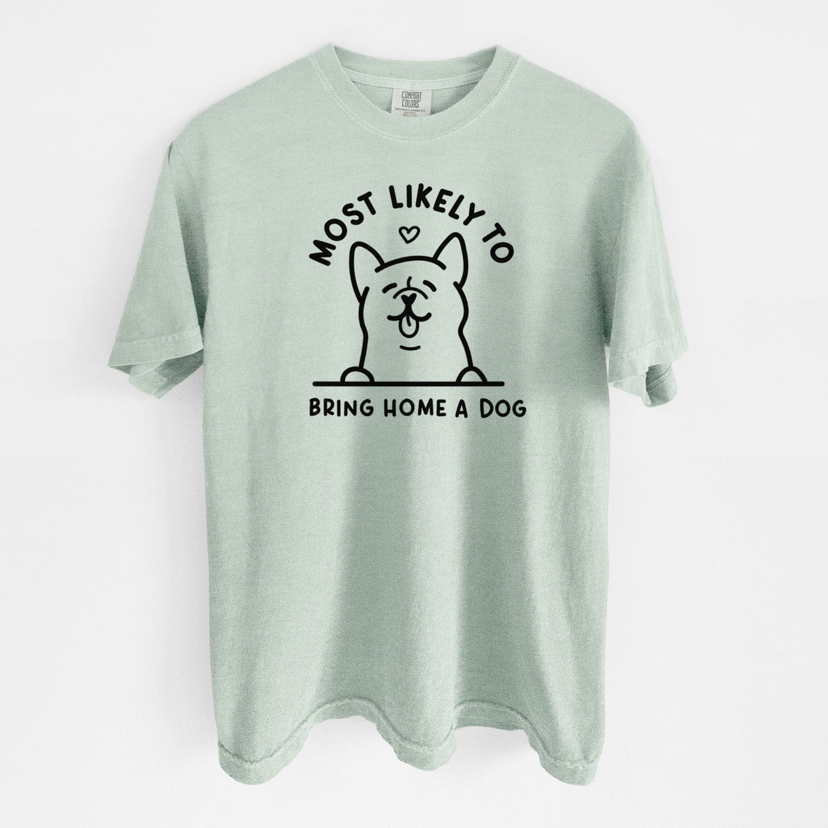 Most Likely to Bring Home a Dog - Unisex Comfort Colors Garment-Dyed Heavyweight T-shirt in Bay