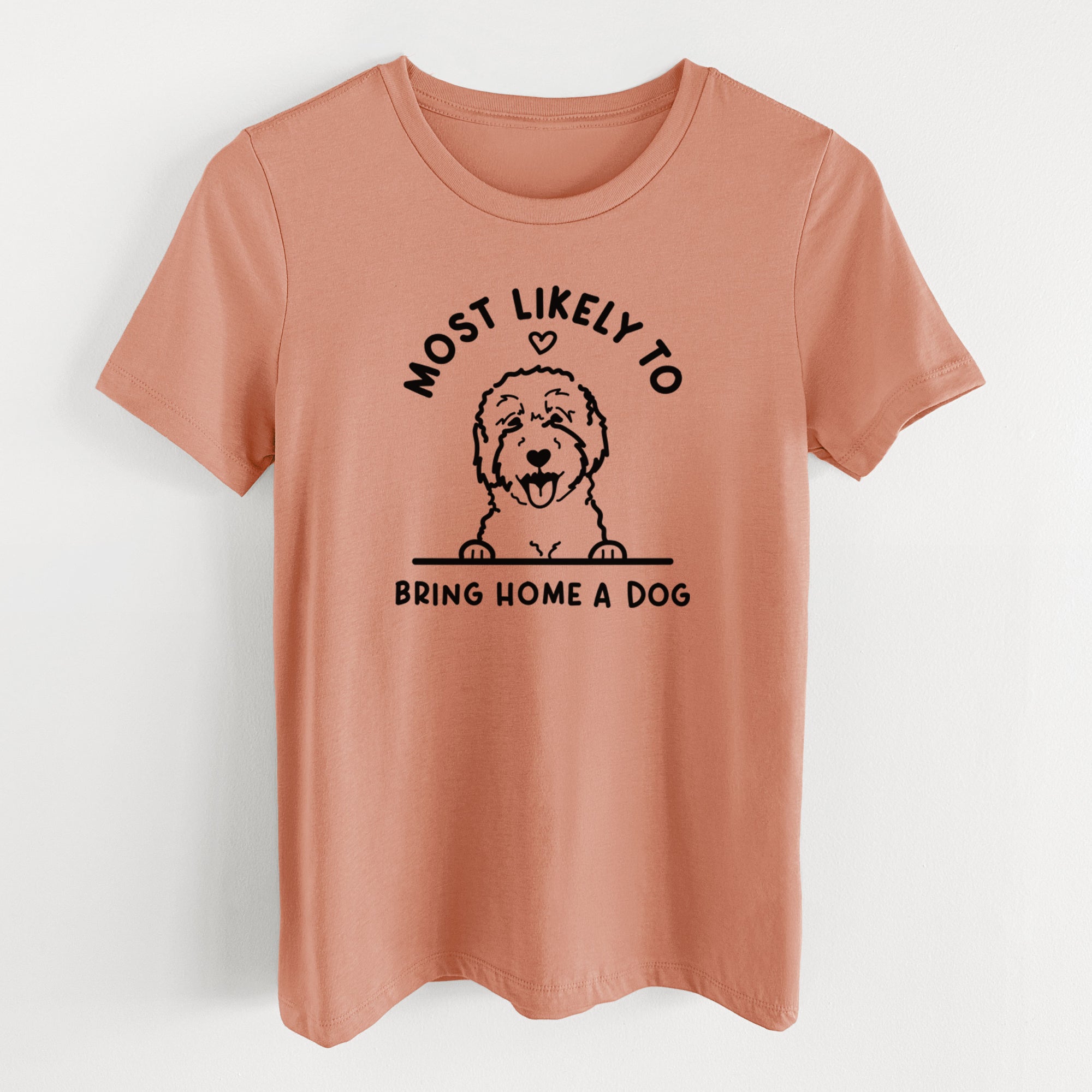 Most Likely to Bring Home a Dog - Goldendoodle/Labradoodle - Women's Lightweight Relaxed Fit 100% Cotton Crewneck