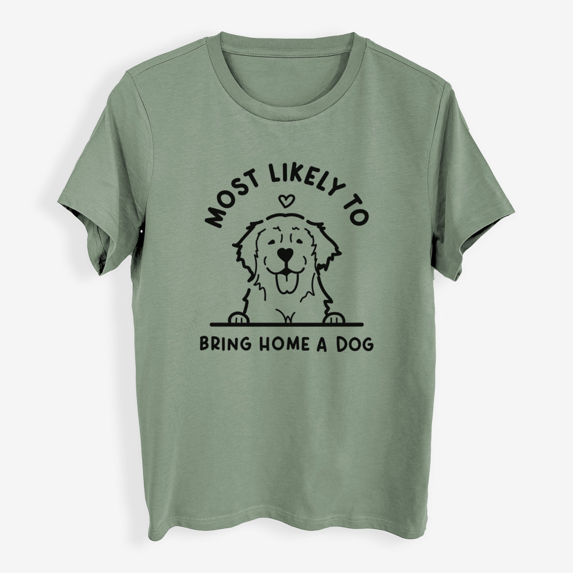 Most Likely to Bring Home a Dog - Golden Retriever - Womens Everyday Maple Tee