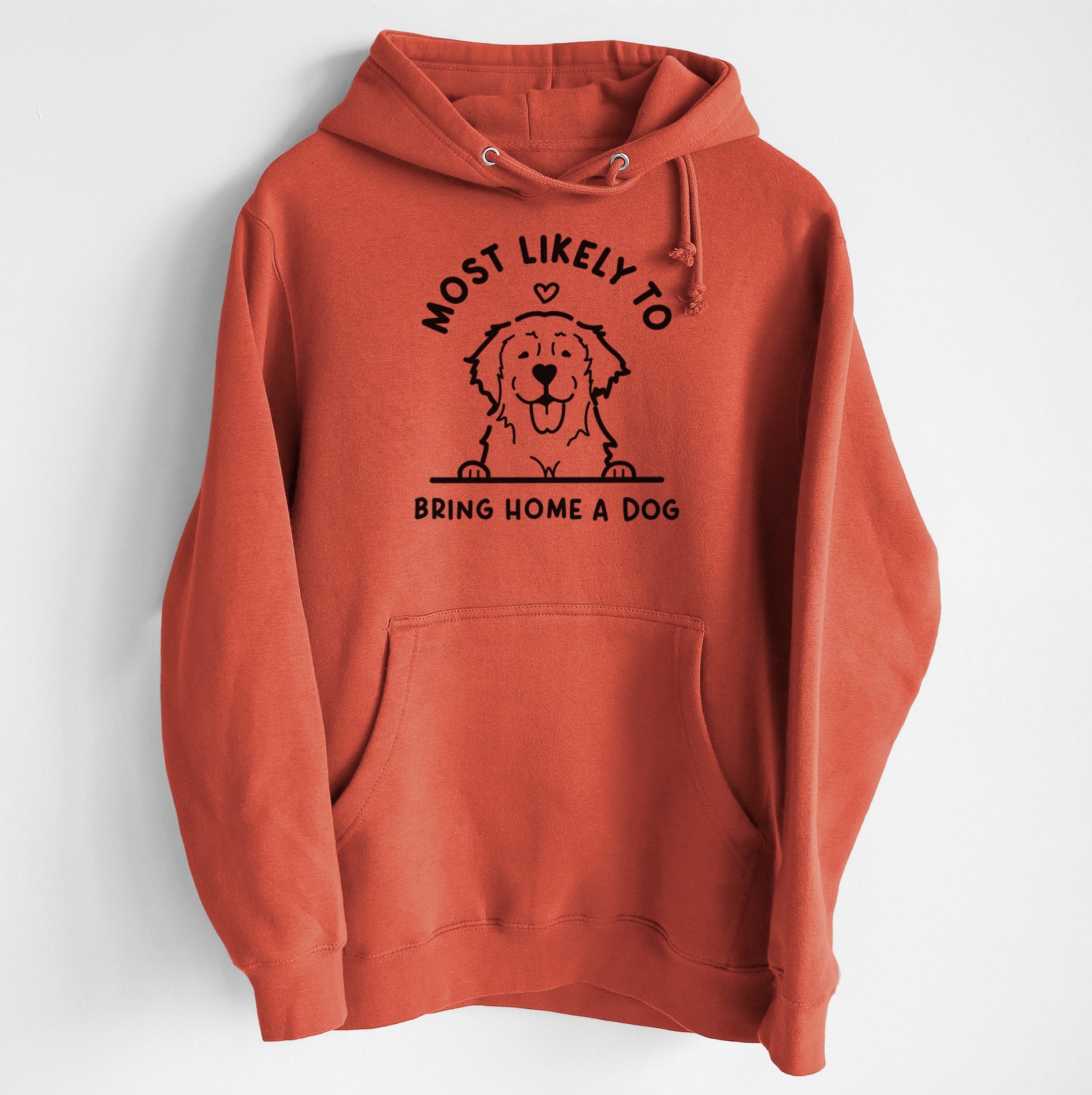 Most Likely to Bring Home a Dog - Golden Retriever - Heavyweight Fleece Hoodie