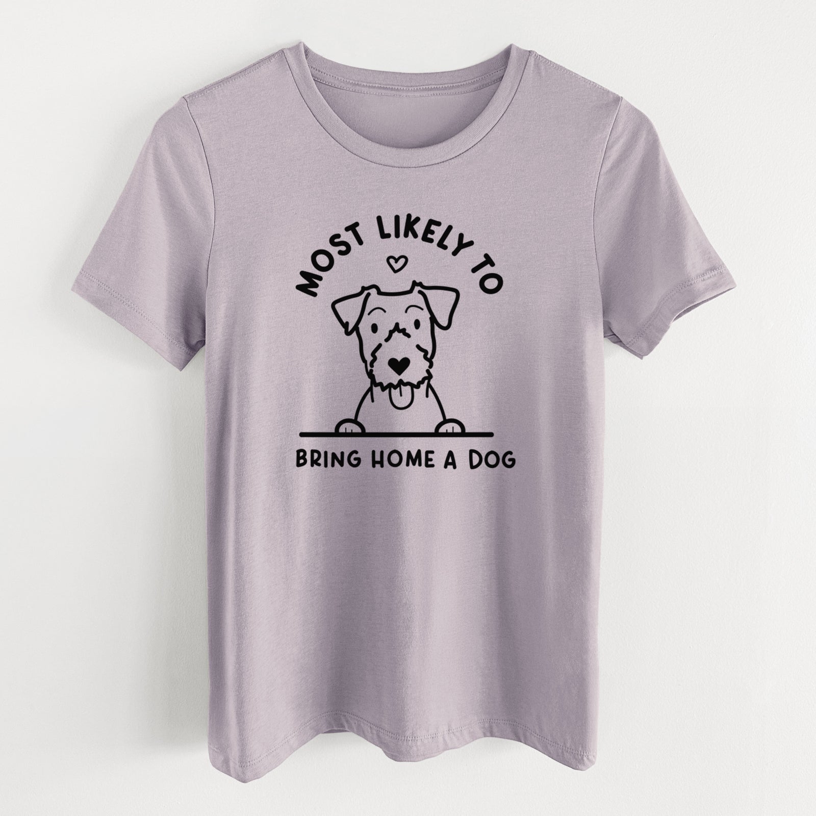 Most Likely to Bring Home a Dog - Jack Russell - Women's Lightweight Relaxed Fit 100% Cotton Crewneck